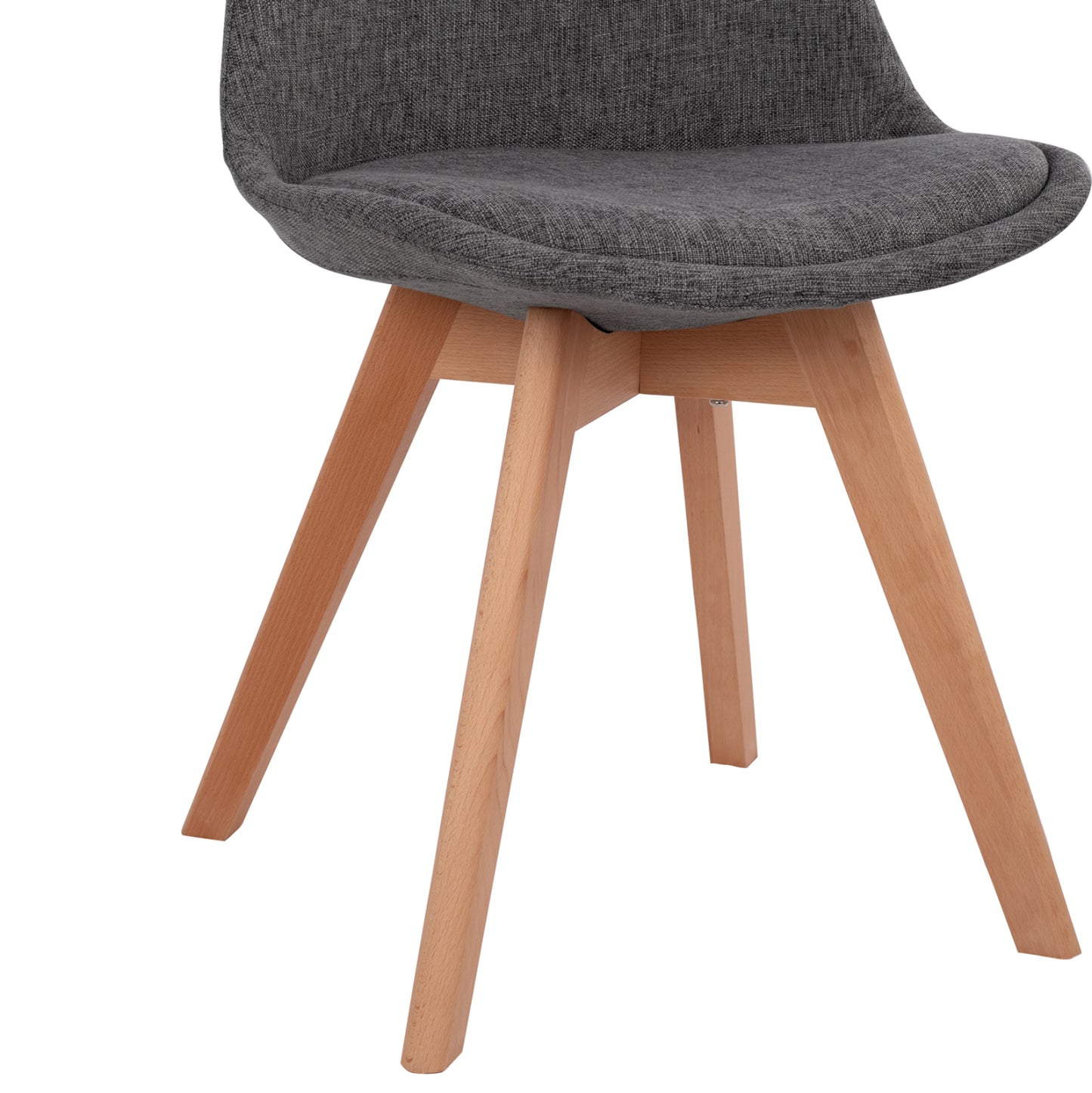 Dining Set 5pcs Vegas Hm21177 Mdf Top In Grey--fabric In Grey