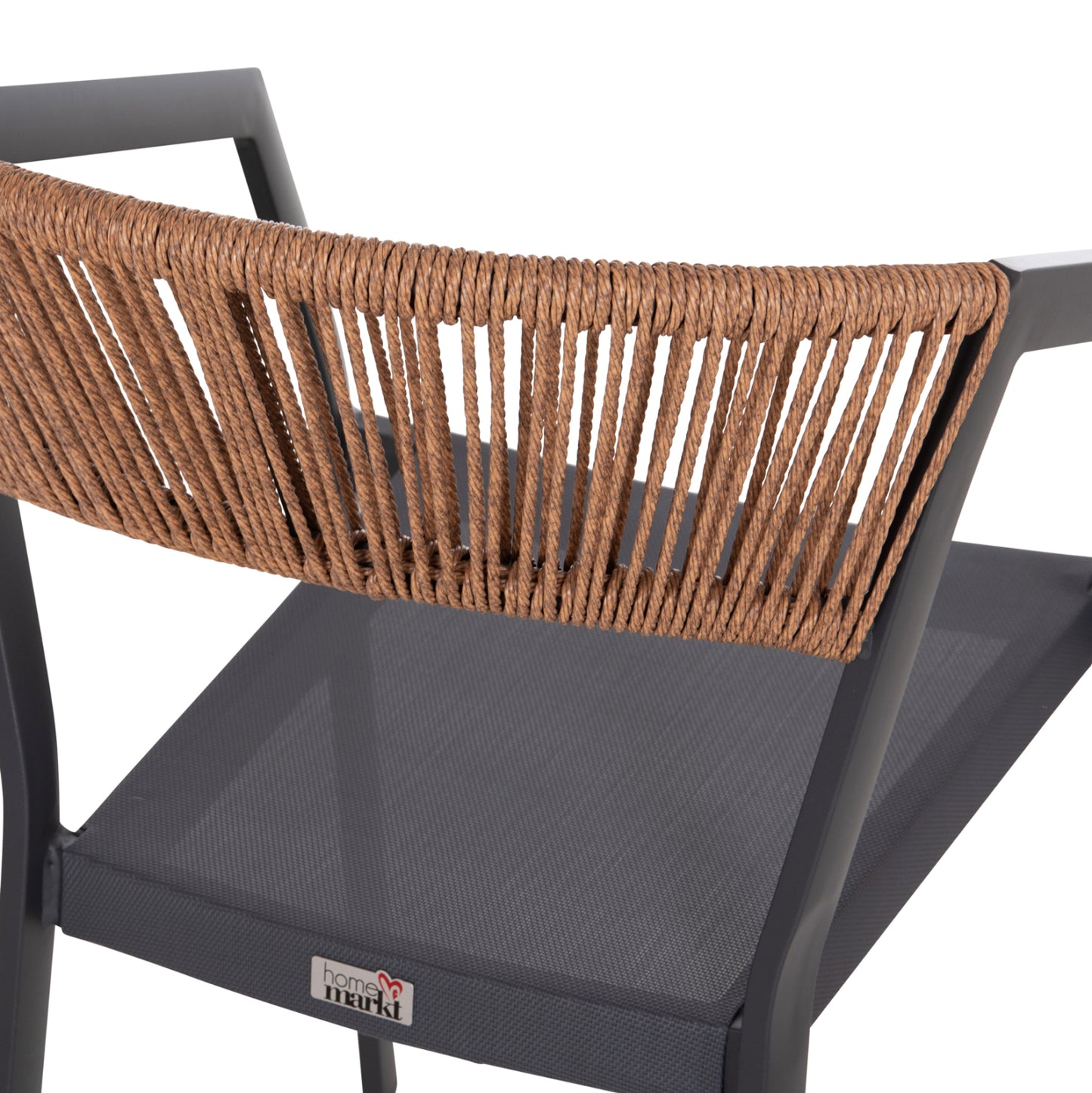 Outdoor Dining Set 7pcs Miri Hm10875.01 Grey Metal Table--aluminum Chairs