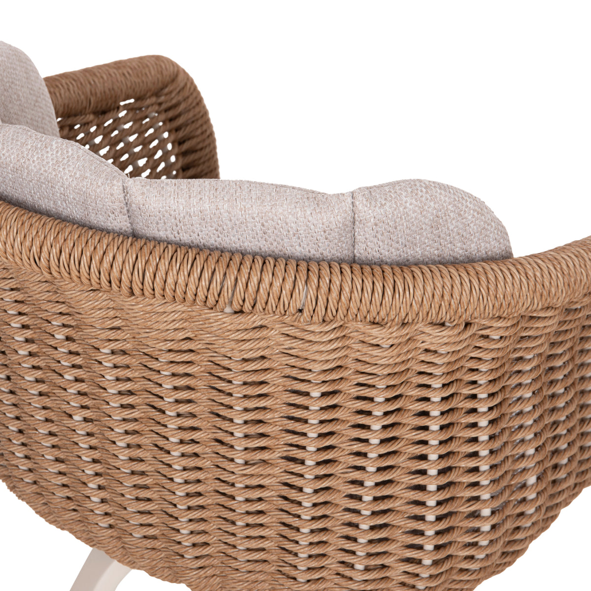 Outdoor Dining Set 9pcs Victus Hm10864.02 Beige Alum. & Olefin-white Sintered Stone--wicker