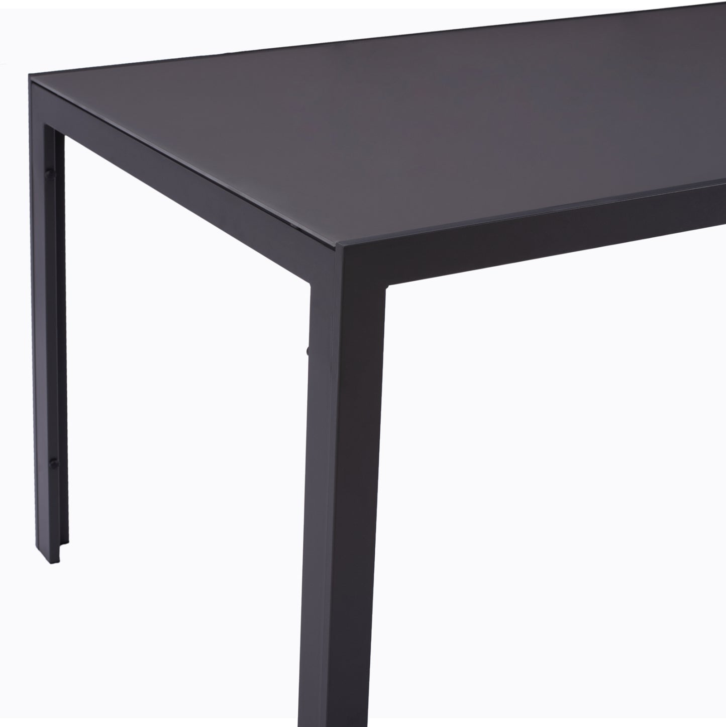 Outdoor Dining Set 5pcs Miri Hm10869.01 Metal--aluminum--textilene In Grey