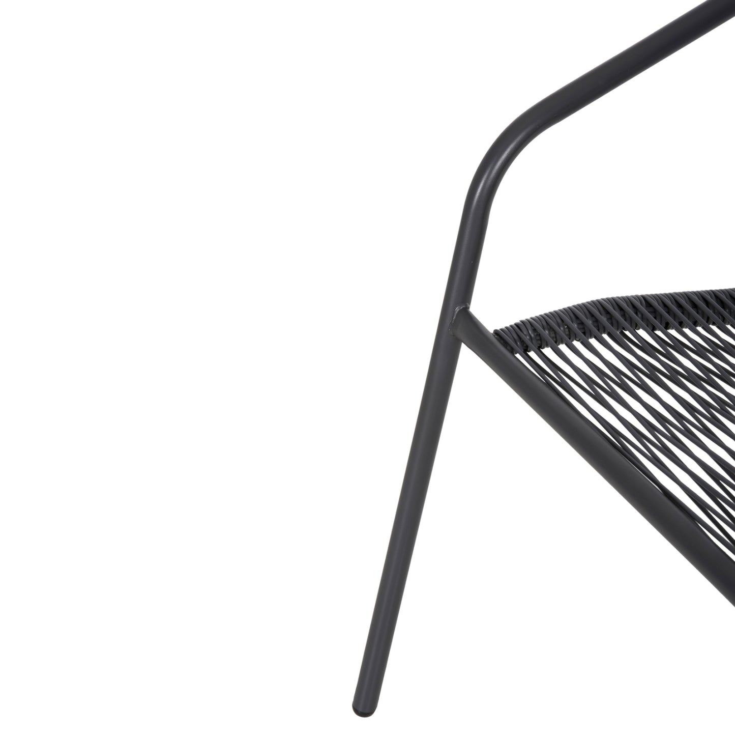 Outdoor 3pcs Dining Set Figo Hm10878.01 Metal & P.e.rattan In Grey