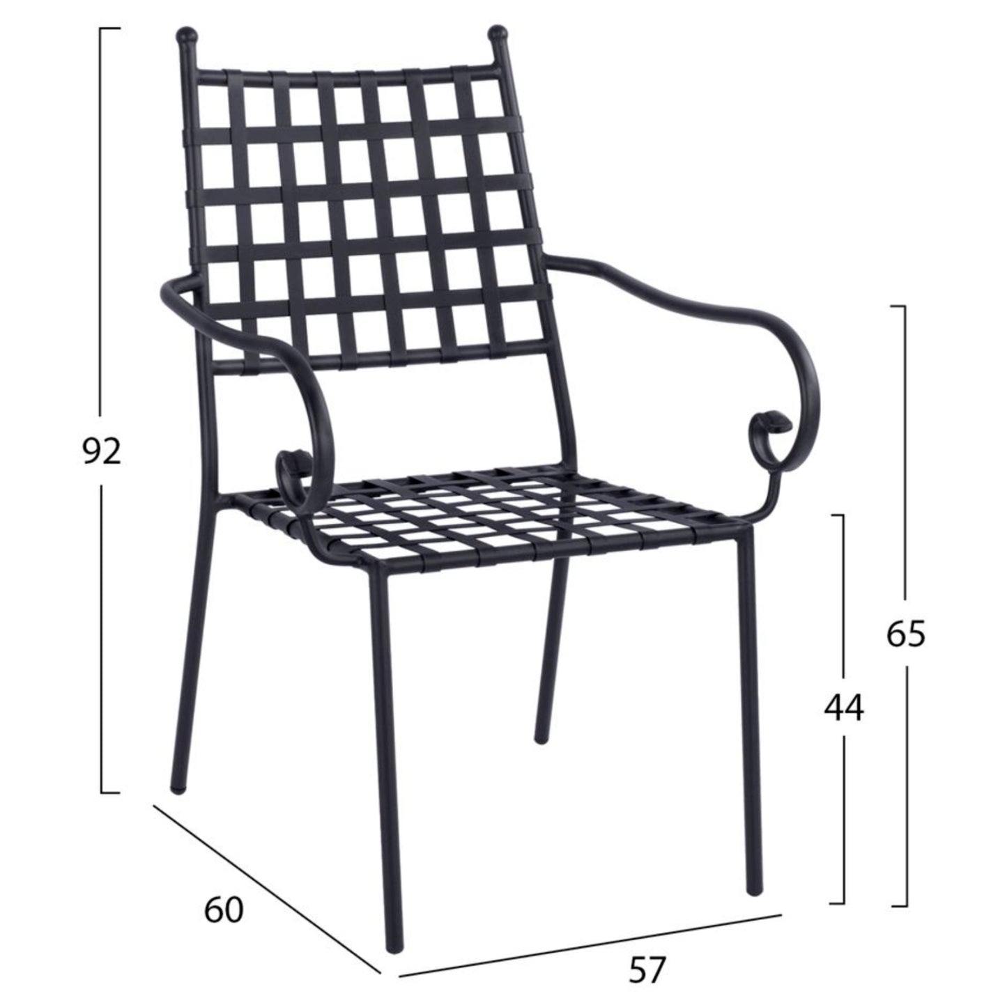 Outdoor Dining Set 5pcs Hm11874 Metal-cast Iron-white Marble