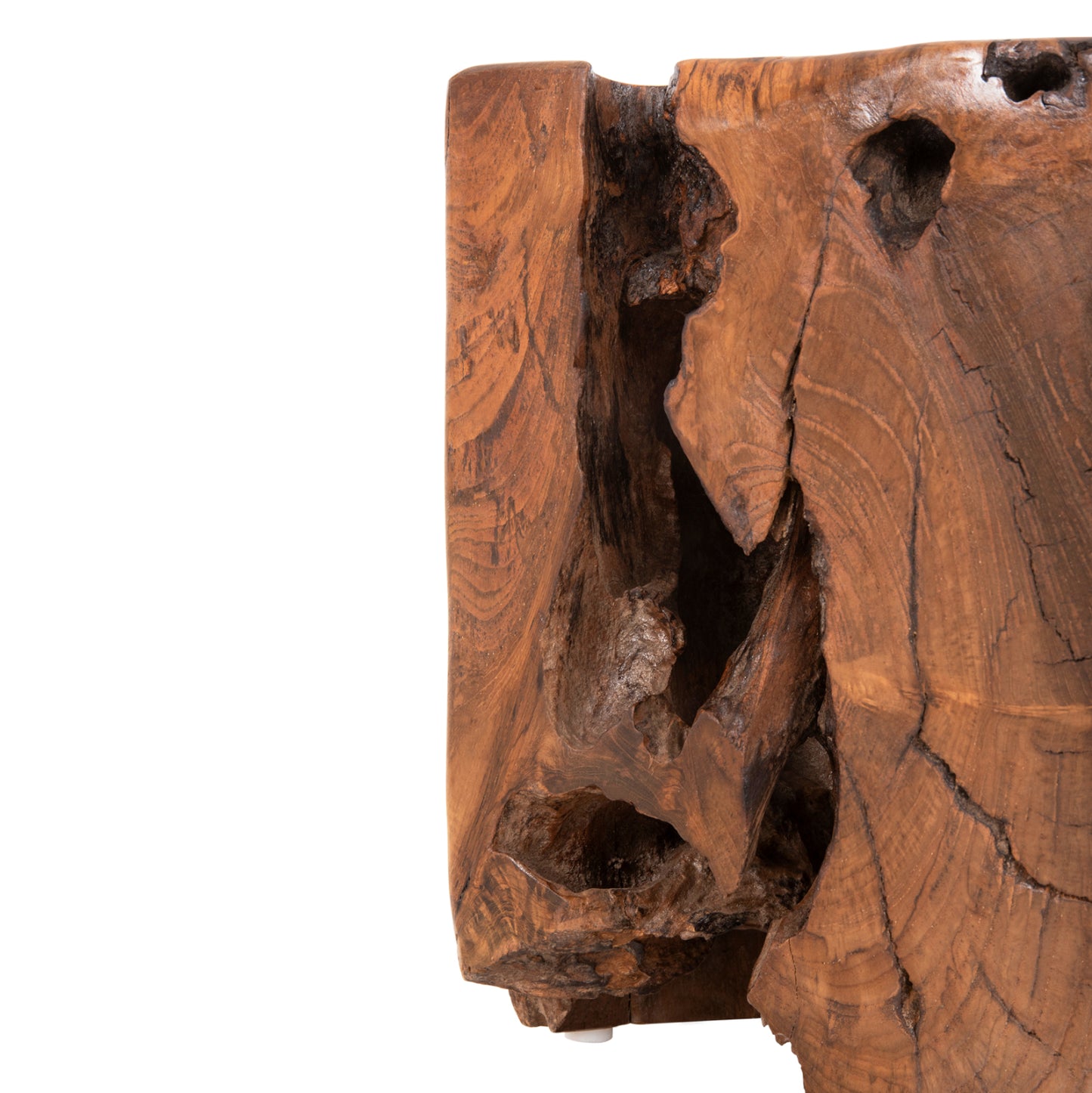 Stool Low Height Kumo Hm7893 Solid Teak Wood In Natural Color 30x30x40hcm.