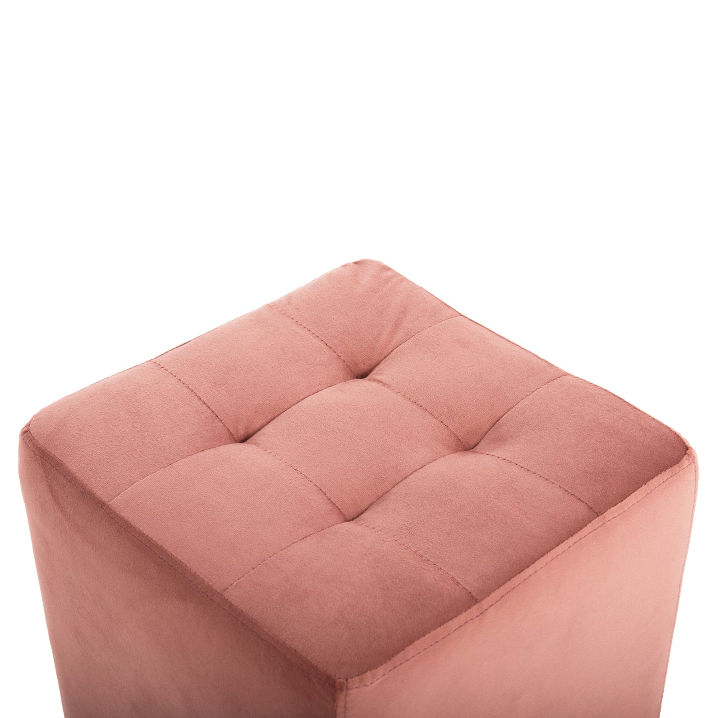 Stool Punk Hm264.12 Dusty Pink Velvet 39Χ39Χ36hcm.