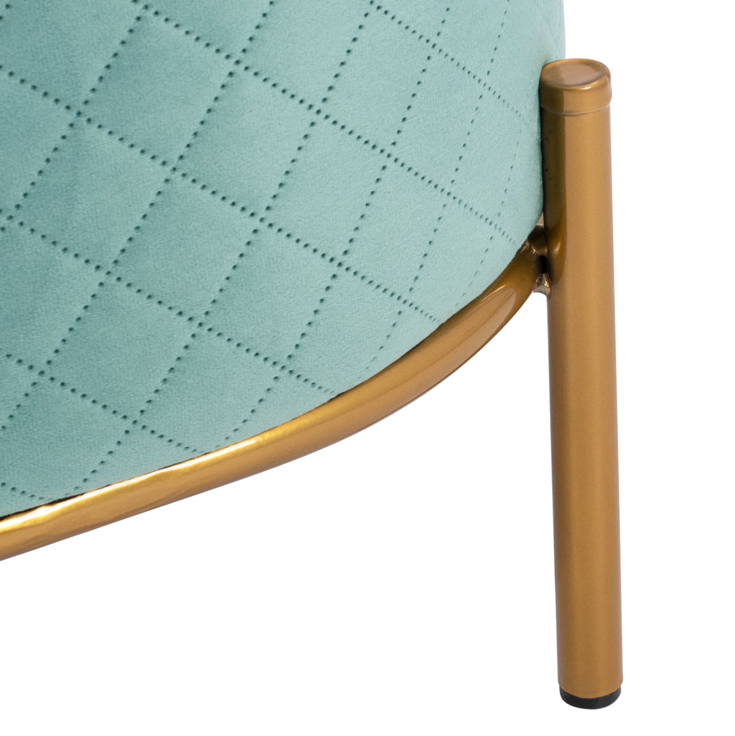 Stool Sinta Hm8638.07 Peanut Shade With Gold Base 42x42x38cm