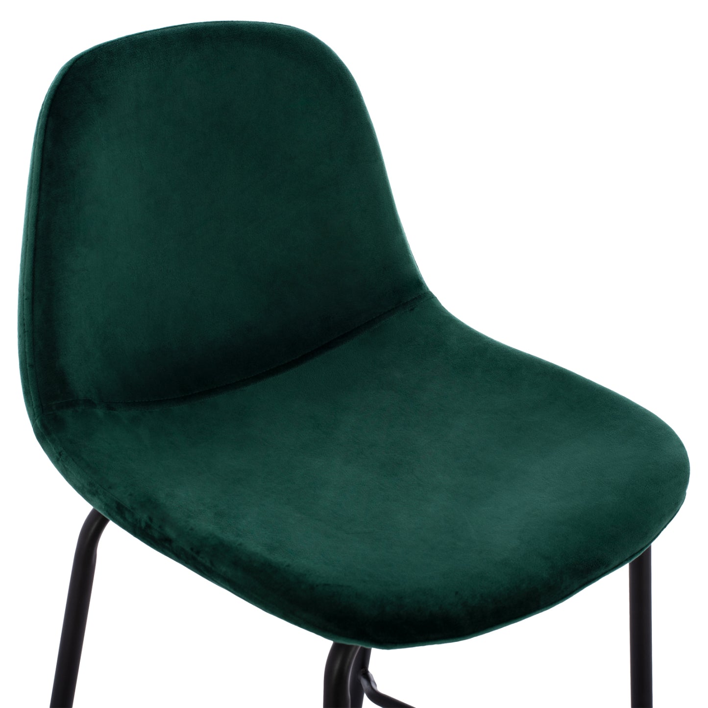 Hm9298.13 Bar Stool Vincent, Cypress Green, Metal Legs, 47x51x96