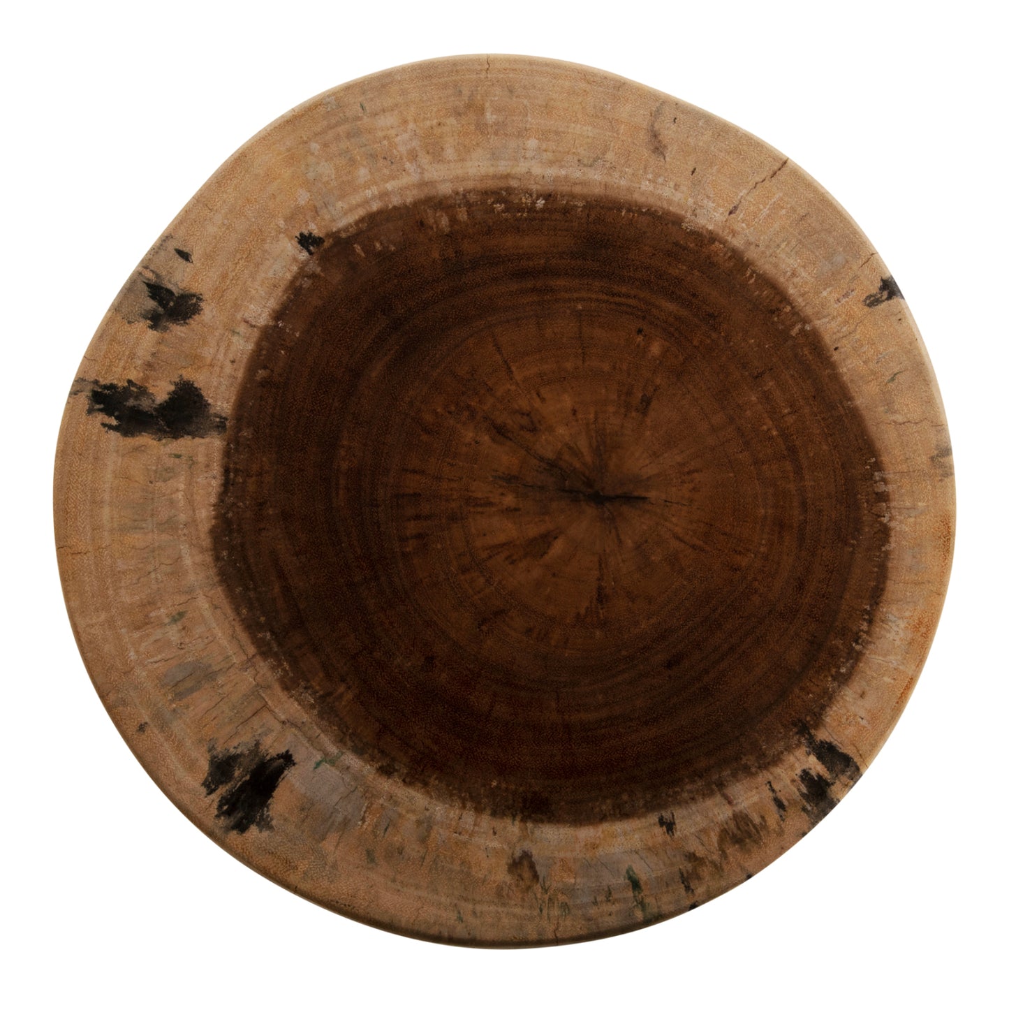 Round Stool Febry Hm9753 Solid Suar Wood In Natural Φ35x45hcm.
