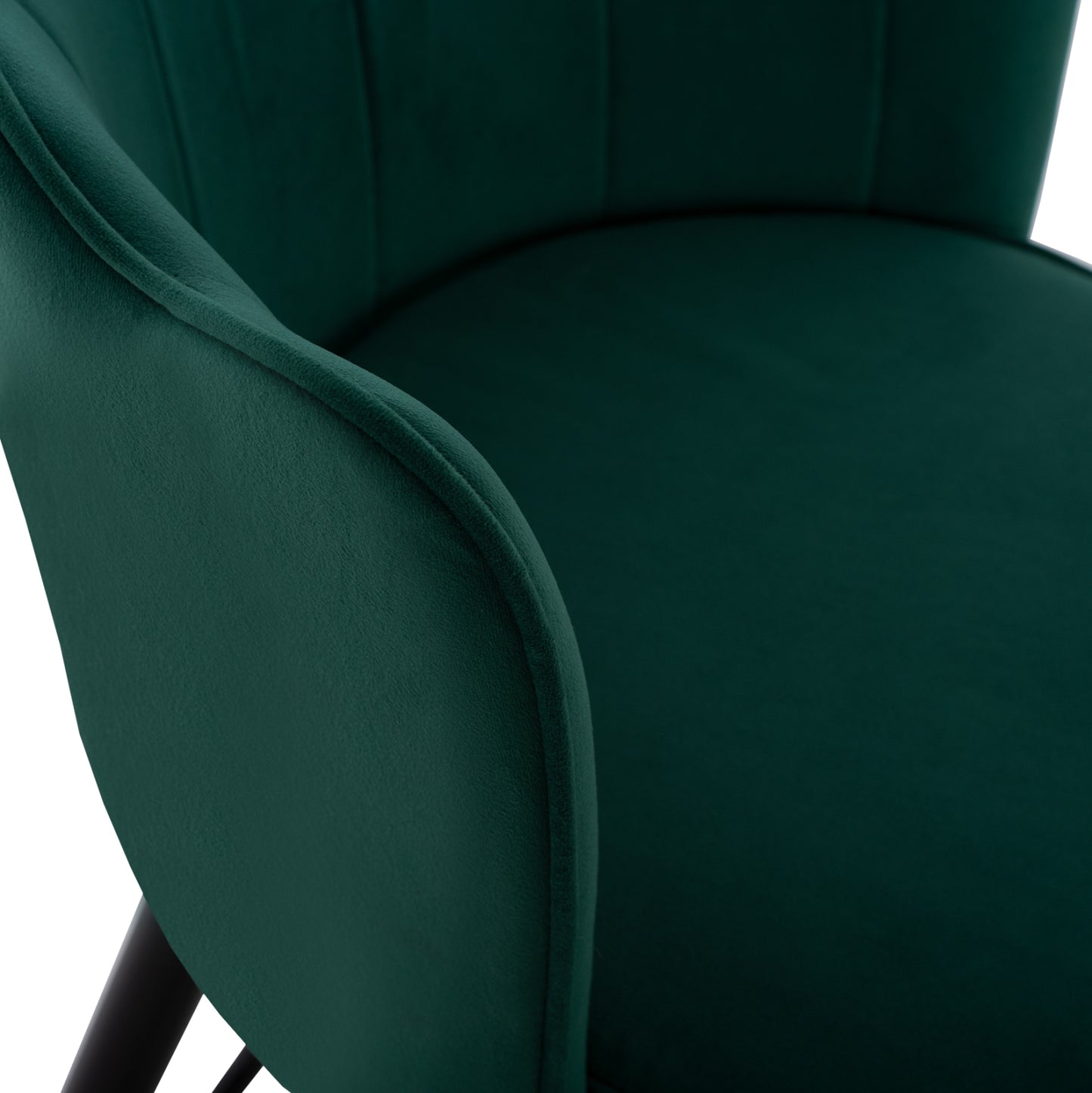 Medium Height Stool Hm8736.03 Velvet Green Metal Frame 50x50x90 Cm.
