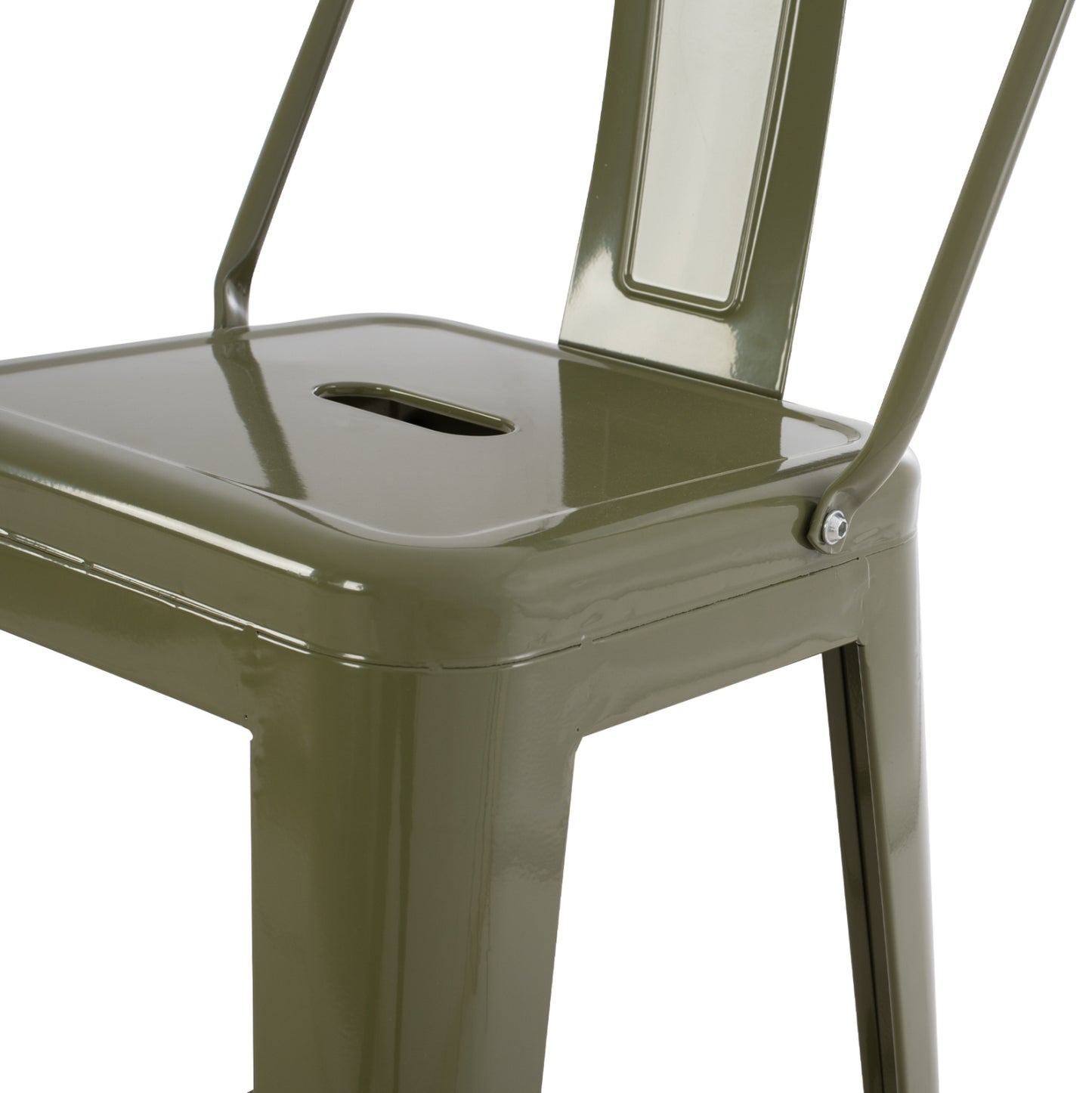 ΣΚΑΜΠΟ ΜΕΣΑΙΟΥ ΥΨΟΥΣ ΜΕΤΑΛΛΙΚΟ Melita ΣΕ Dark Olive Green Hm8574.03 42x42x98 Cm.