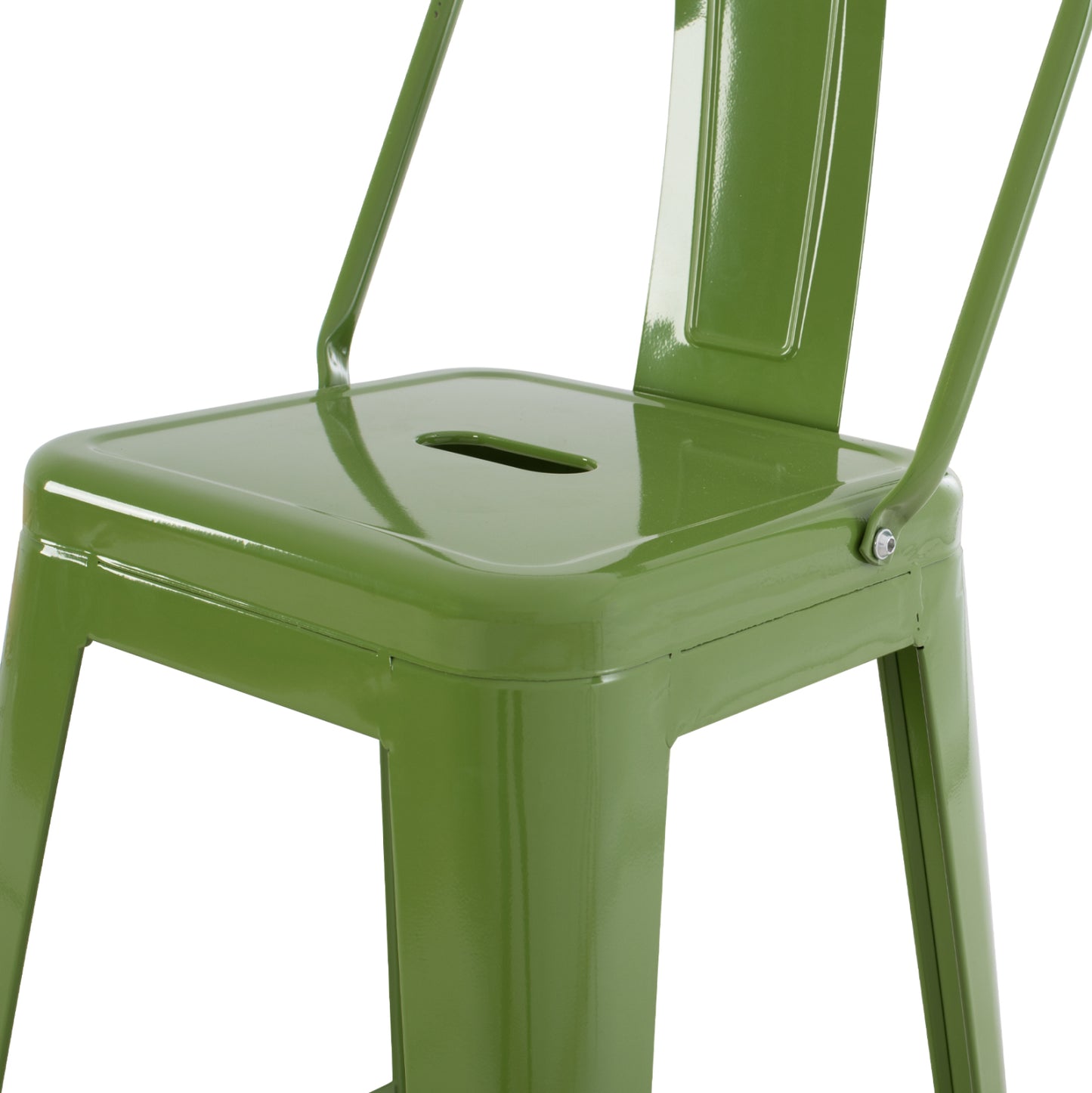 ΣΚΑΜΠΟ ΜΕΣΑΙΟΥ ΥΨΟΥΣ ΜΕΤΑΛΛΙΚΟ Melita ΣΕ Light Olive Green Hm8574.13 42x42x98 εκ.