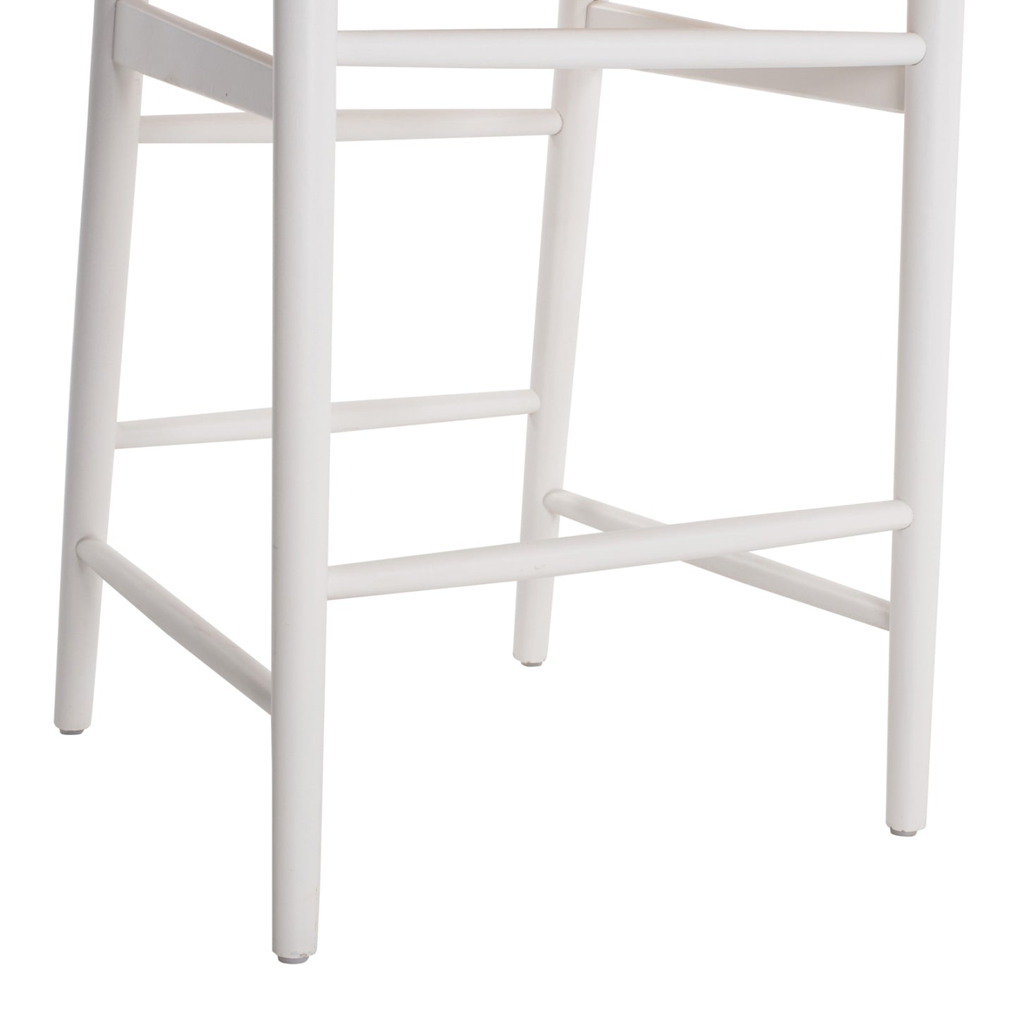 Bar Stool Brave Beech Wood Wishbone Backrest Semi-circular Hm9405.03 48x53x100h Cm.
