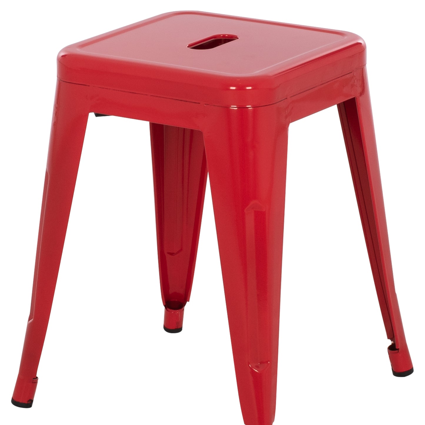 Stool Melita Hm0096.44 Metal In Red Color 37x37x45hcm.