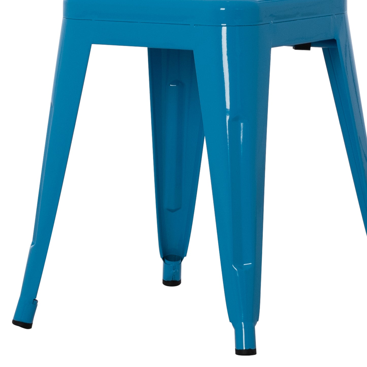 Stool Melita Hm0096.48 Metal In Blue Color 37x37x45hcm.