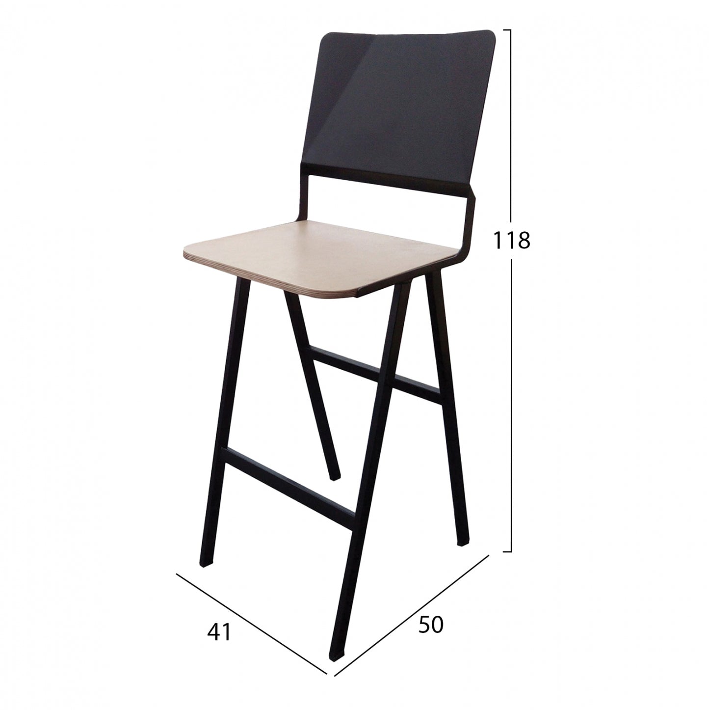 Metal Stool Ts387 41x50x118 Cm.