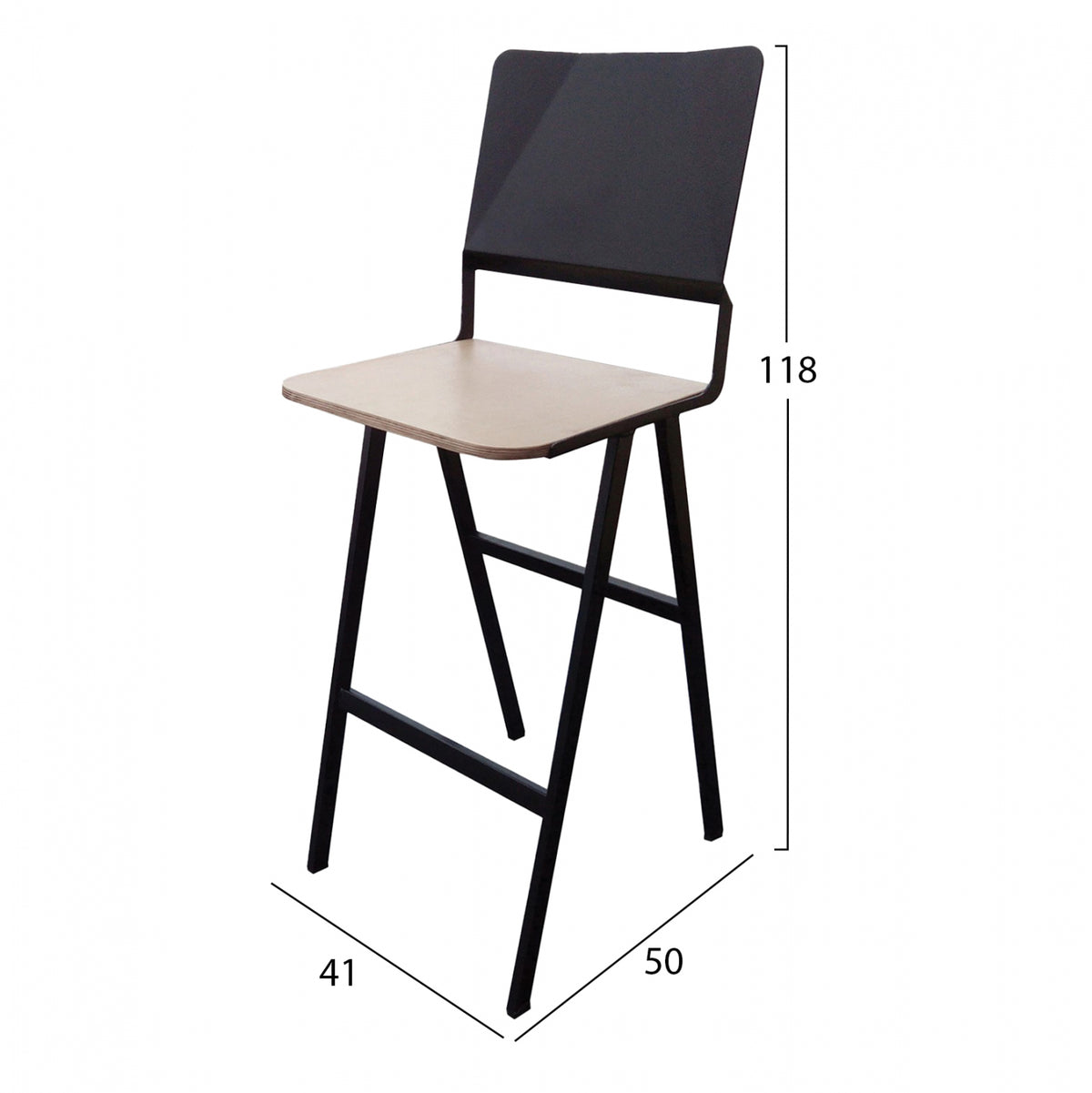 Metal Stool Ts387 41x50x118 Cm.