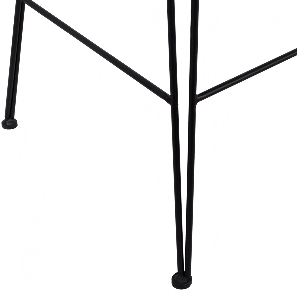 Metallic Stool With Pillow Allegra Hm5452 With Wicker In Beige Color 56x60x109cm