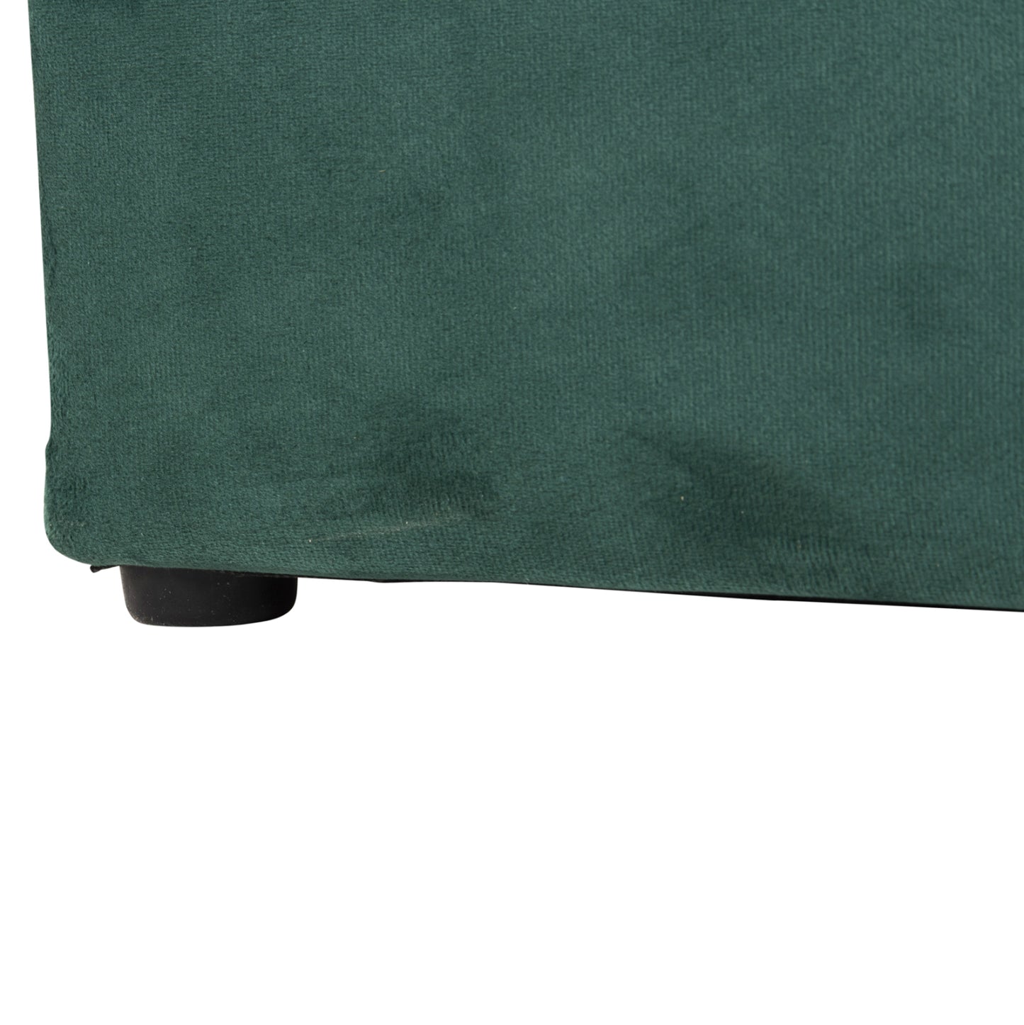 Stool-chest Punk Hm279.13 Cypress Green Velvet 90x50x52h Cm.