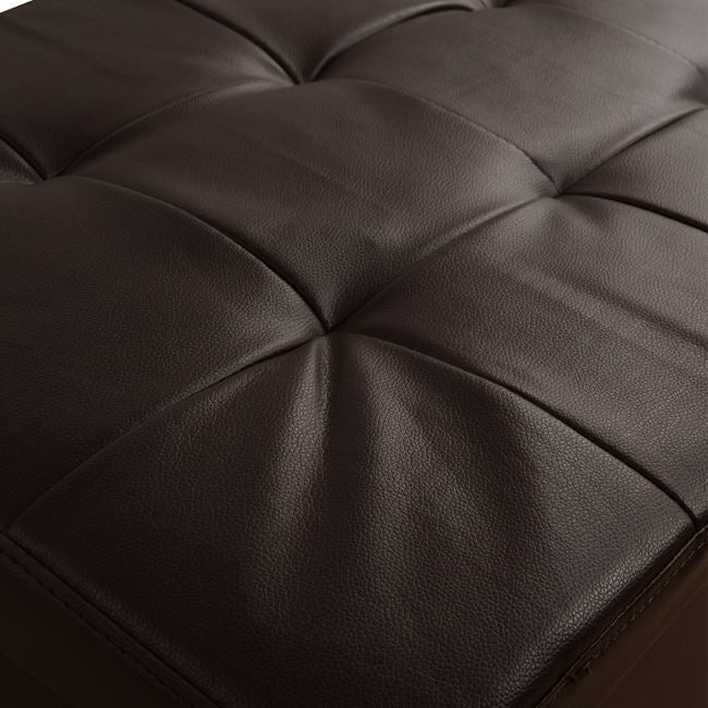 Stool With Pu Brown Punk Hm279.03 90x50x52cm