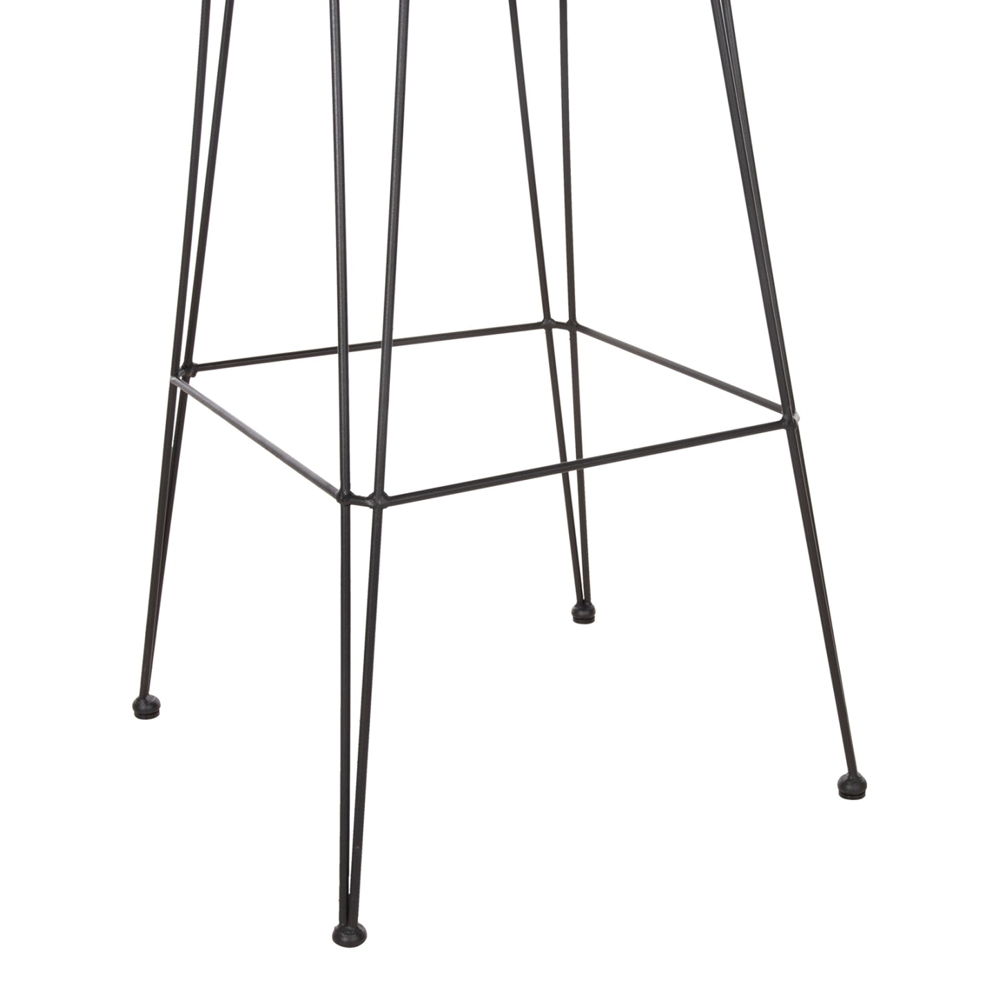 Bar Stool Allegra Hm5690.11 Metal&cushion Black-wicker Beige 55x54x108hcm.