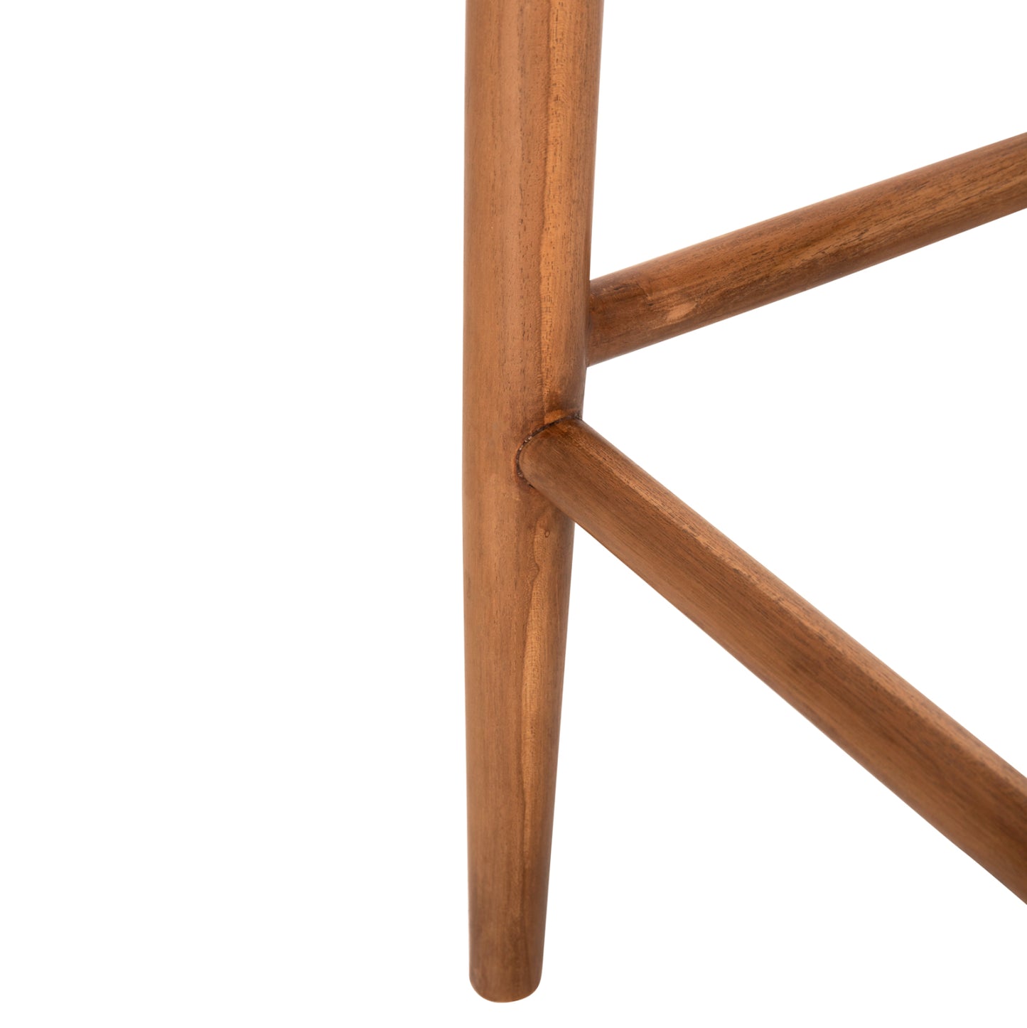 Bar Stool Rosco Hm6134 Teak Wood In Natural-viro Rope In Beige 47x52x100hcm.