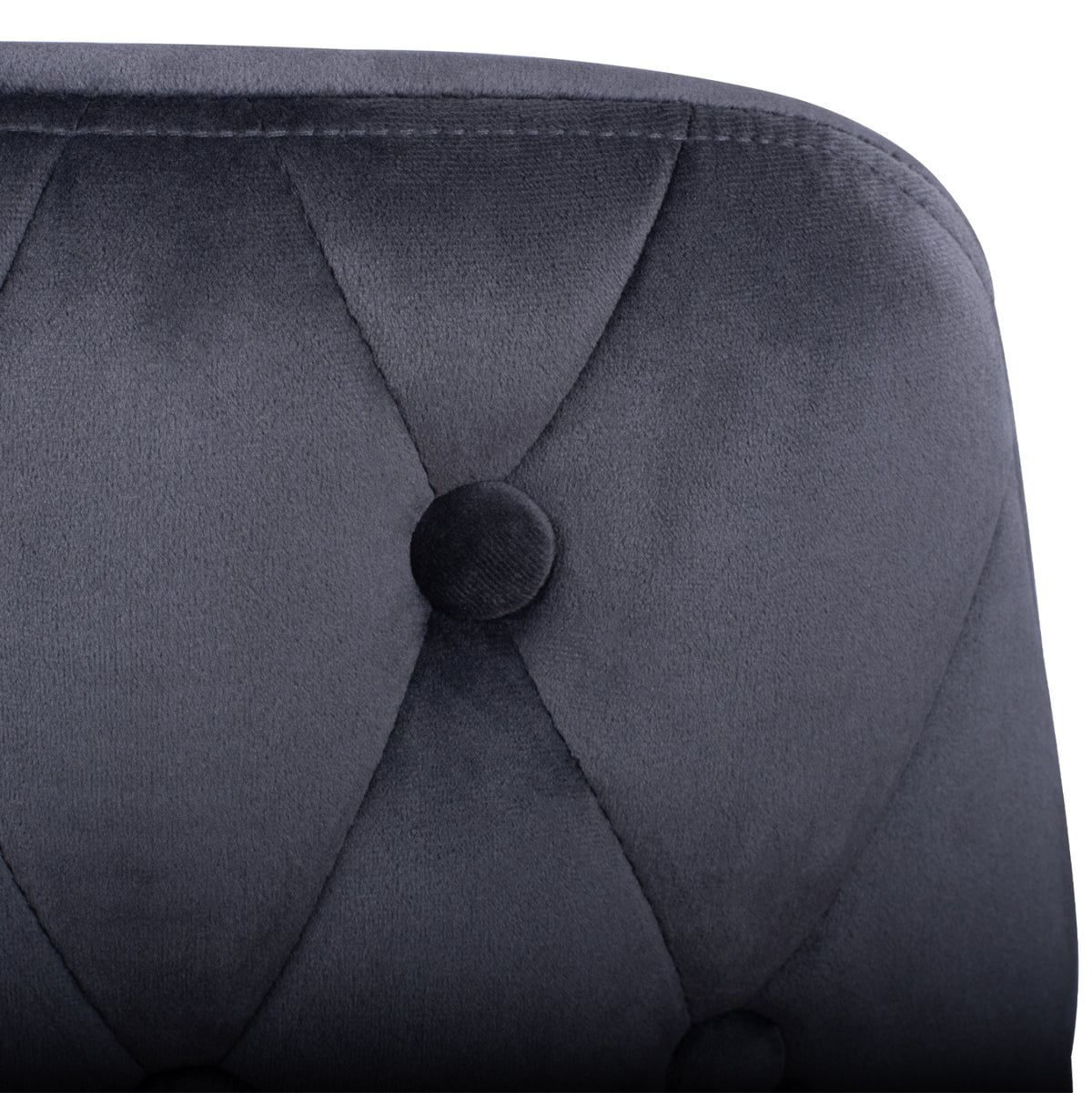 Bar Stool Serenity Hm8519.01 From Velvet Grey With Metallic Frame 51x57x110cm