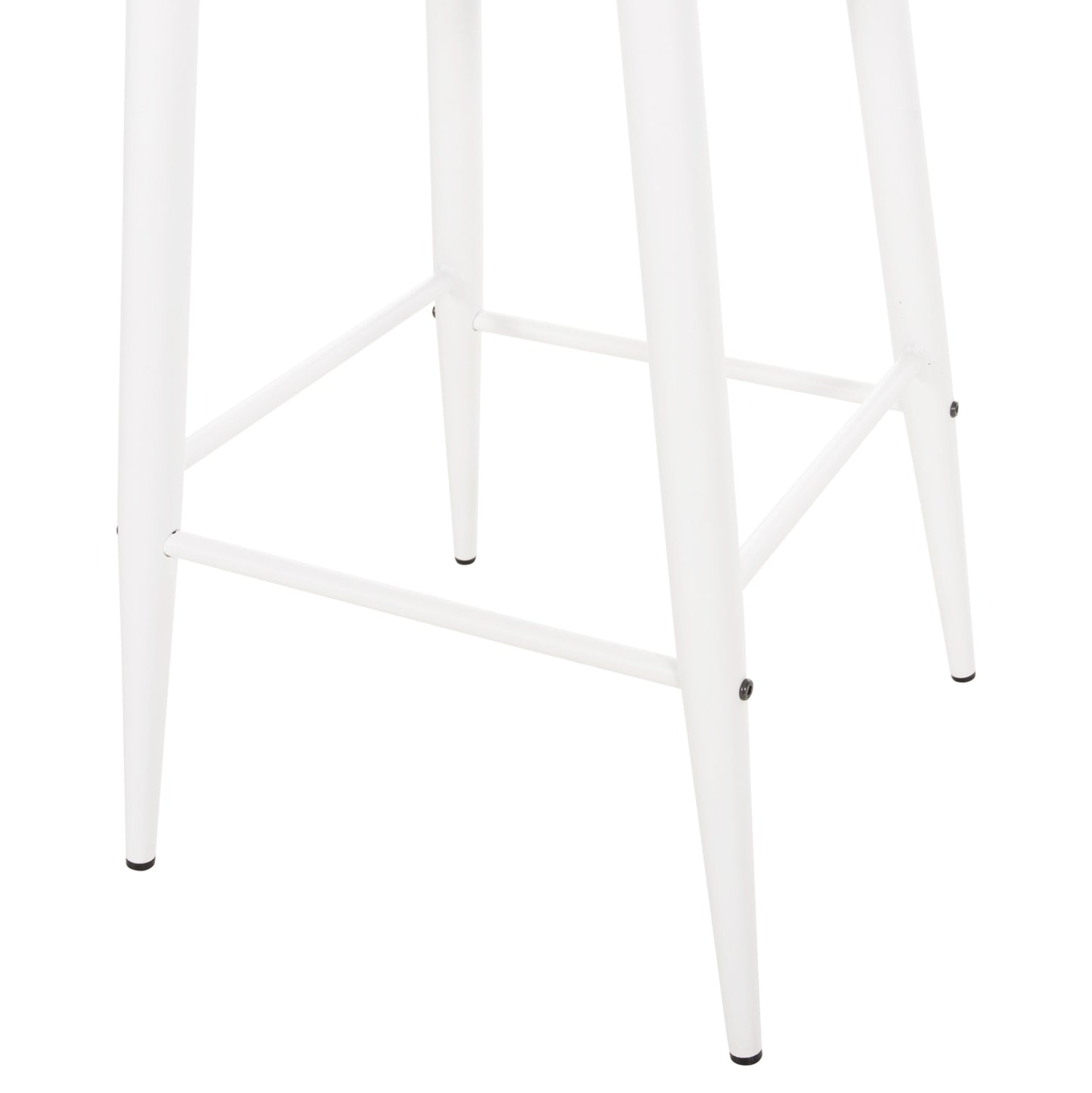 Bar Stool Medium Height Vanessa Hm9300.11 Polypropylene & Metal-white 45,5x46x97hcm.