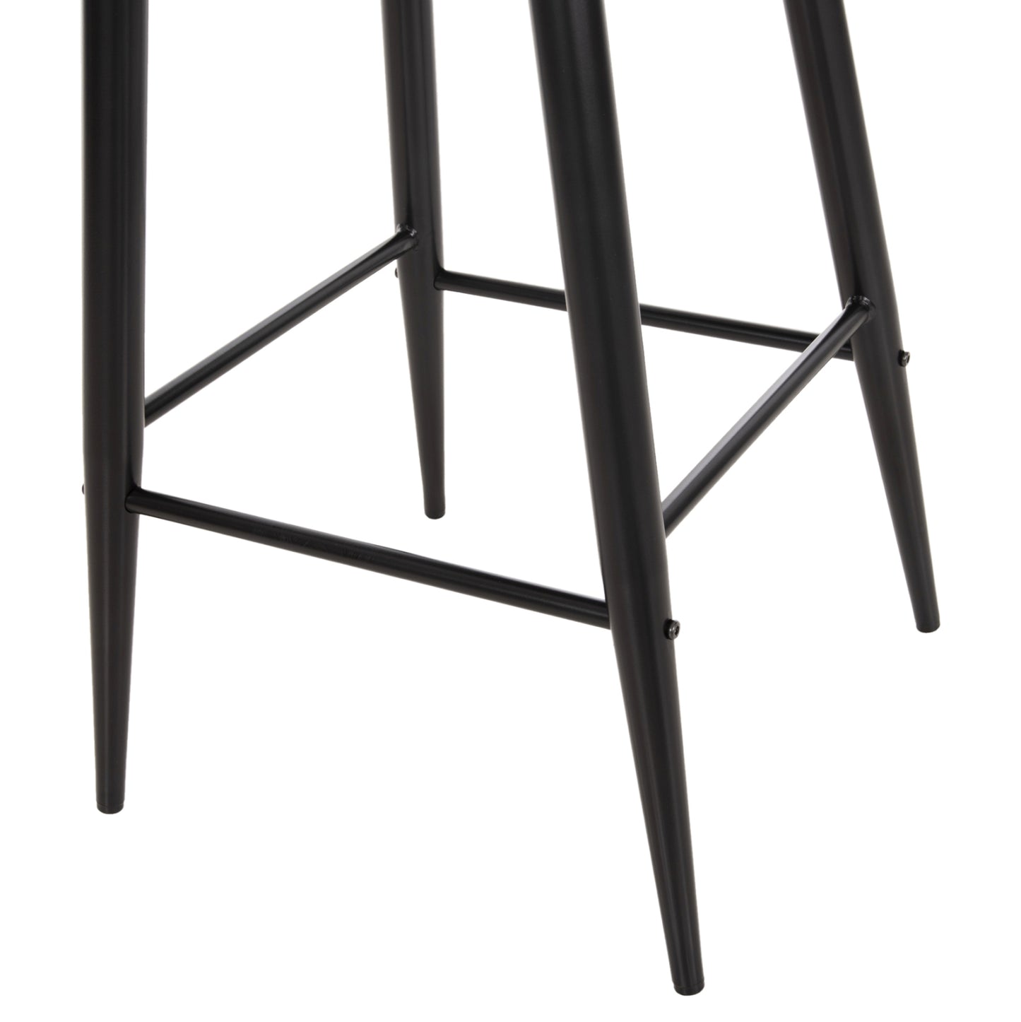Bar Stool Medium Height Vanessa Hm9300.12 Polypropylene & Metal-black 45,5x46x97hcm.