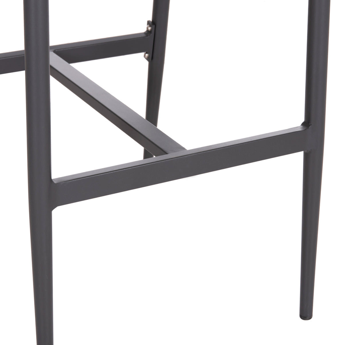 Bar Stool Medium Height Nojo Hm5920.02 Anthracite Aluminum--beige Synthetic Rattan 40x55.5x99hcm.
