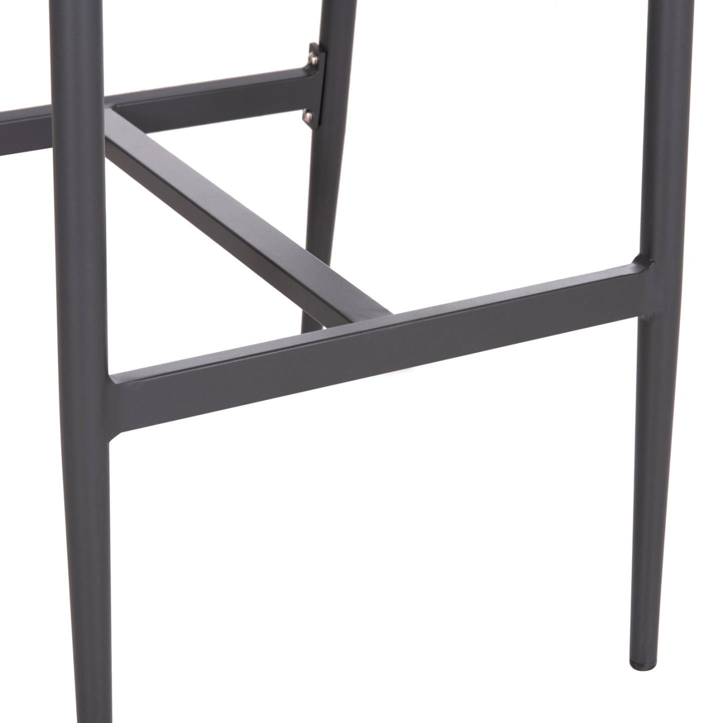 Bar Stool Medium Height Nojo Hm5920.02 Anthracite Aluminum--beige Synthetic Rattan 40x55.5x99hcm.