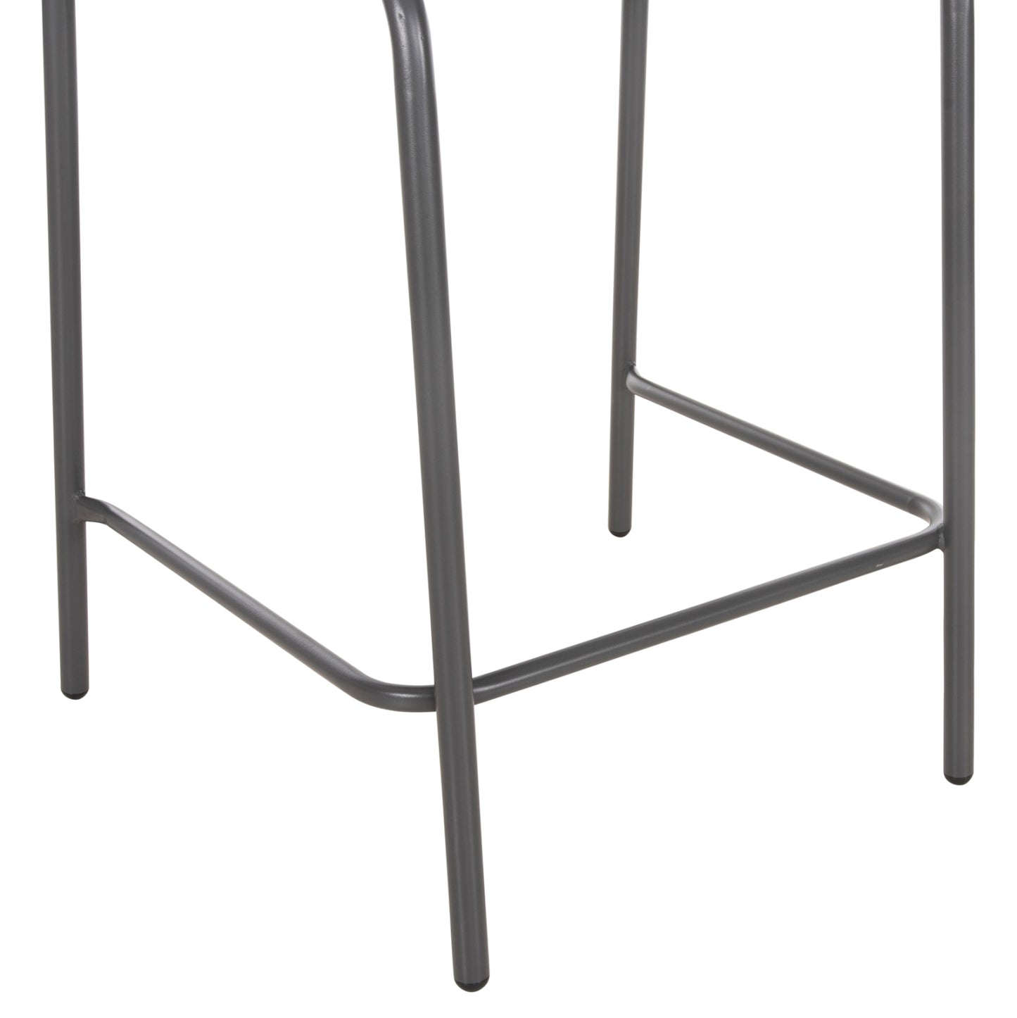 Bar Stool Medium Height Laura Hm6065.01 Metal Frame And Aluminum In Grey 58.5x58x104h Cm.