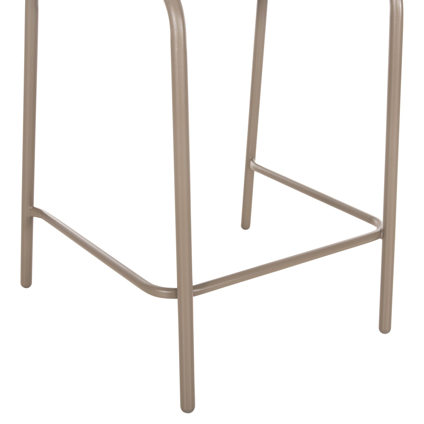 Bar Stool Medium Height Laura Hm6065.04 Metal Frame And Aluminum In Champagne Color 58.5x58x104h