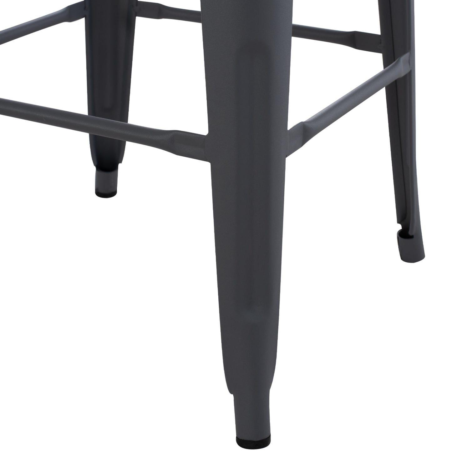 Bar Stool Melita-pro Hm8642.50 Metal In Grey 43x43x78hcm.