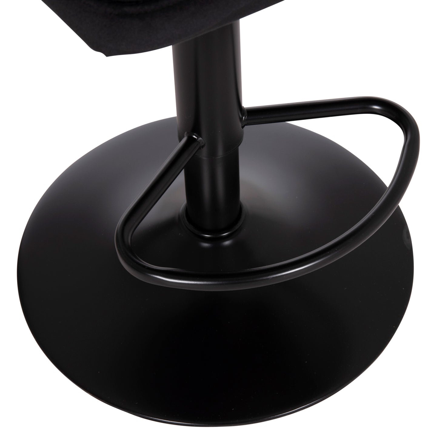 Bar Stool Swiveling Diana Hm202.44 Black Velvet--black Matte Metal 44x52x109hcm.