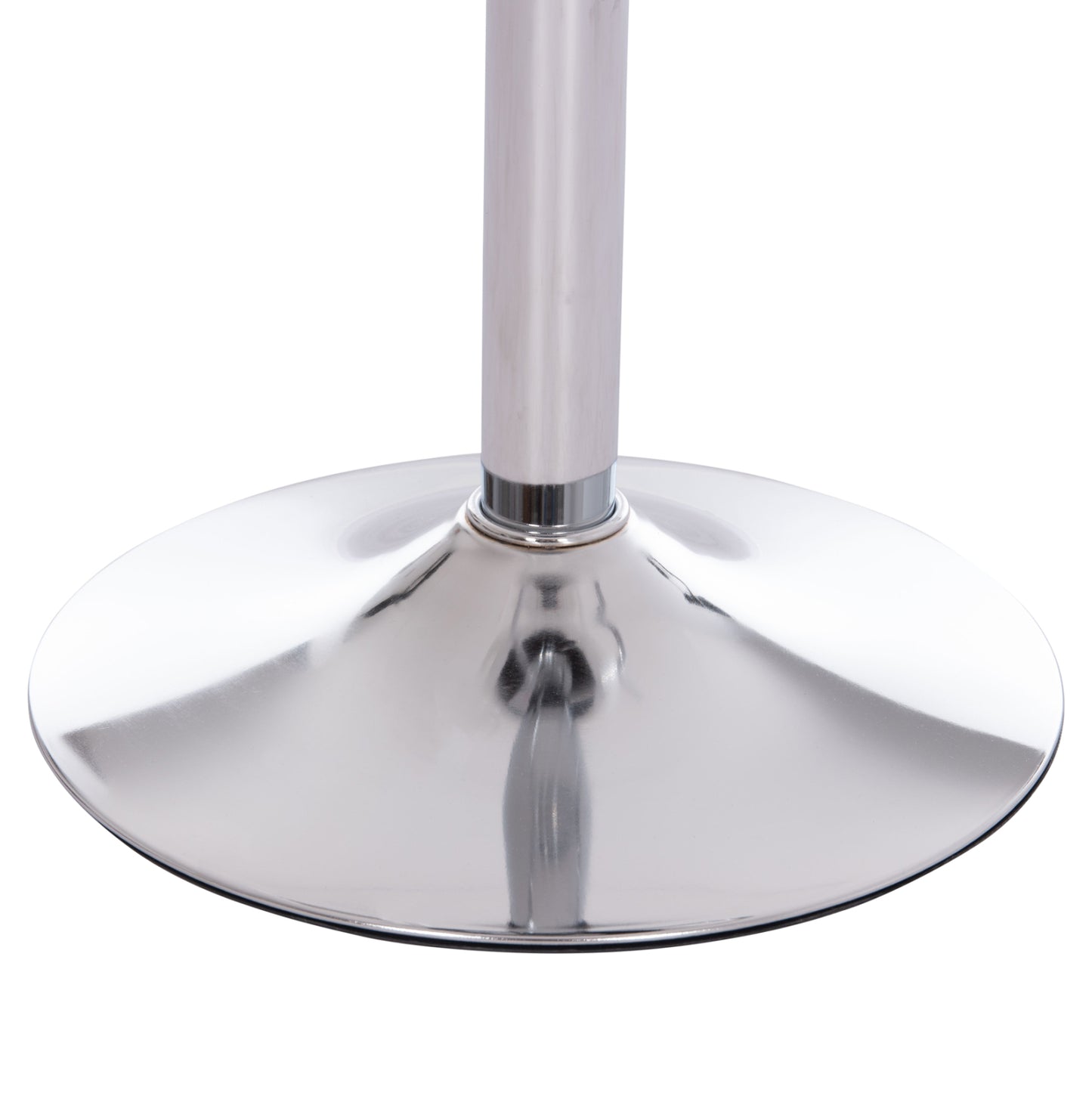 Bar Stool Swivel Rea Hm203.22 With Suspension-white Pu 54x47x96hcm.