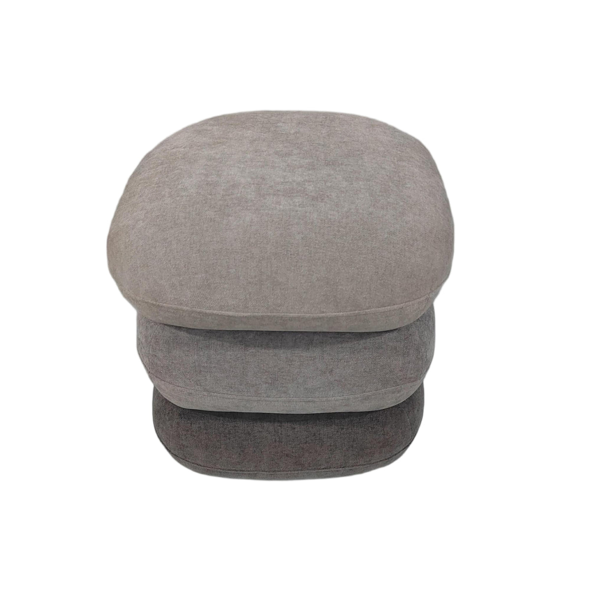 Stool Swivel Rubicon Hm18472.11 Fabric 3 Shades Of Grey 45x45x45.5hcm.