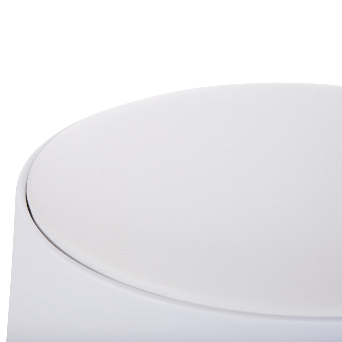 Stool Denty Hm9619.01 Polypropylene In White-pu Seat In White Φ30x45hcm.