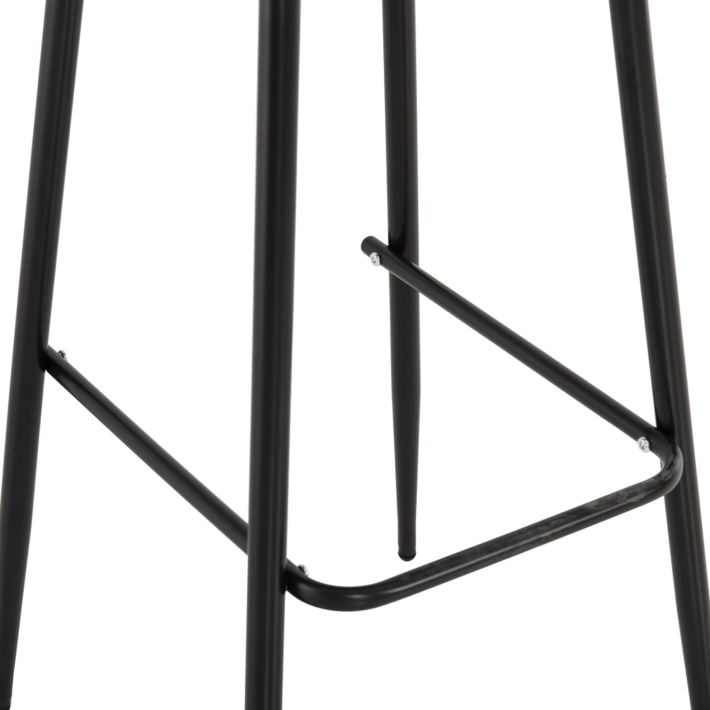 Bar Stool Avaya Hm8686.13 Cappuccino Polypropylene-black Metal Legs 46x48x99hcm.