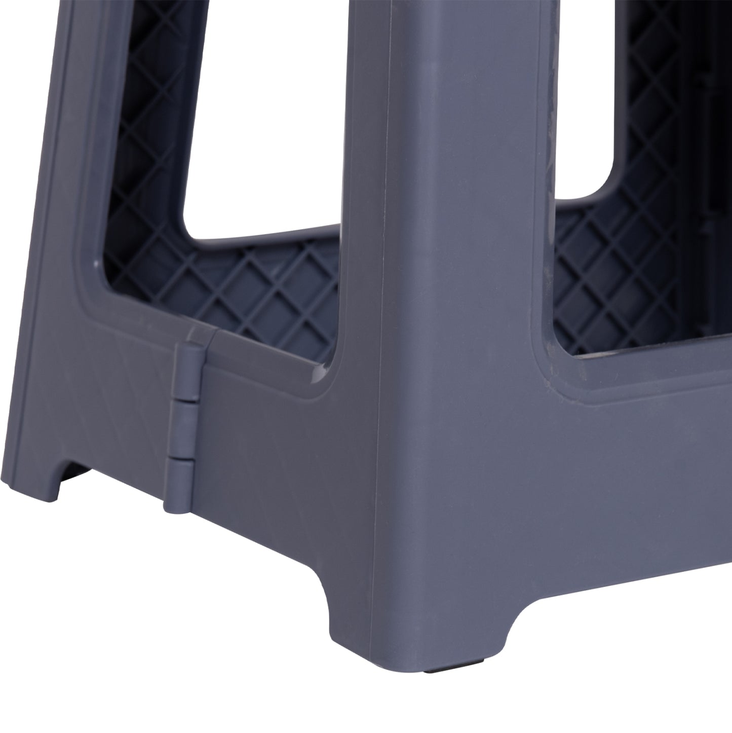 Foldable Polypropylene Stool Solis Hm18392.01 Grey 30x25x30hcm.