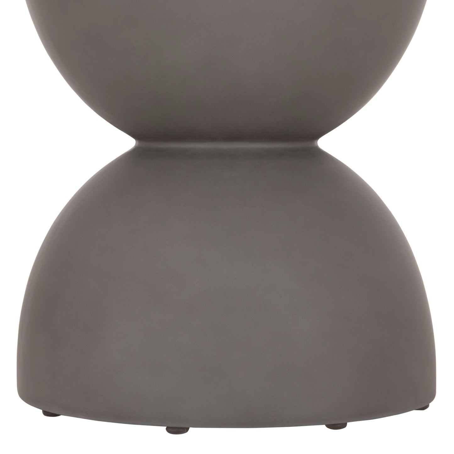 Round Stool Zini Hm6580.01 Fiber Cement In Grey Φ35x43hcm.
