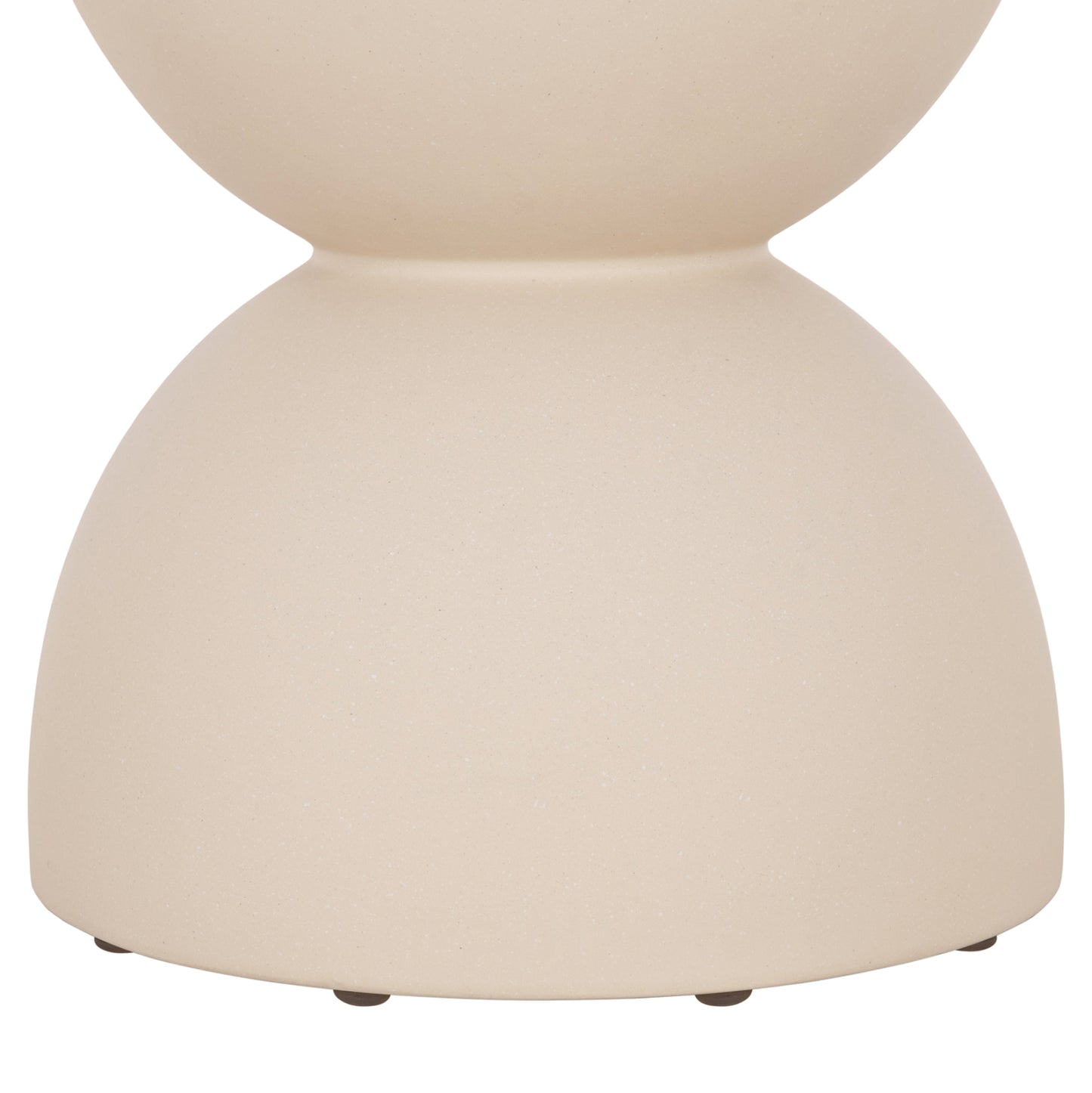 Round Stool Zini Hm6580.02 Fiber Cement In Beige Φ35x43hcm.