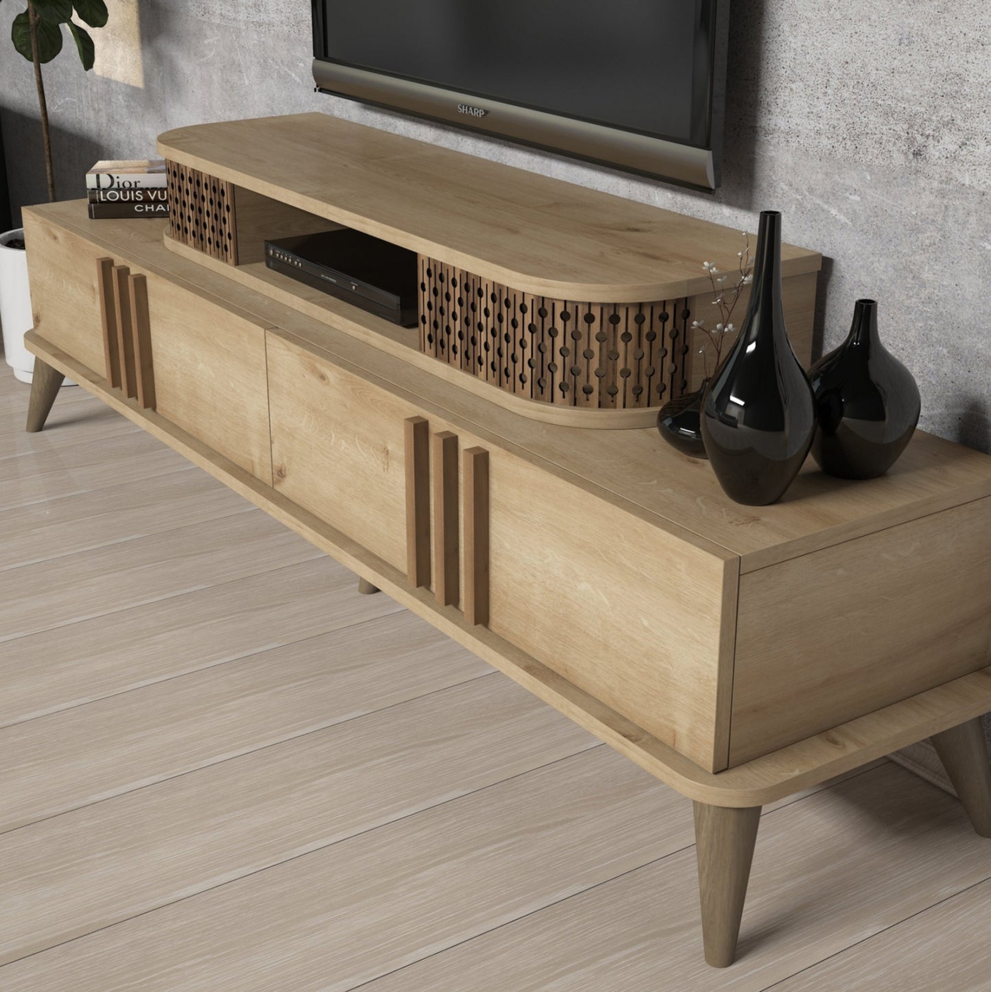 Living Room Composition Hm11848.01 2pcs Natural Oak
