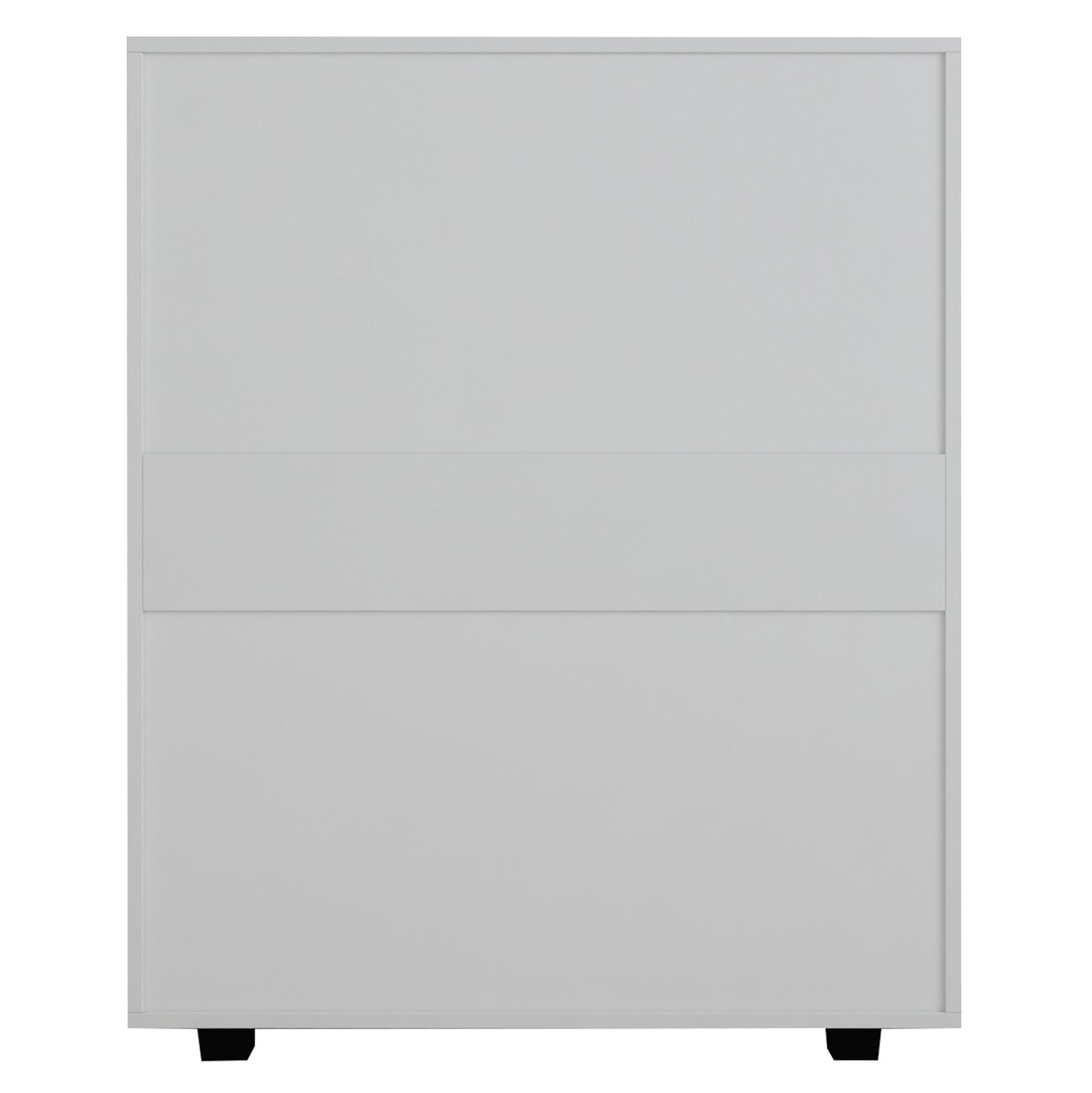 Melamine Dresser Thorg Hm8995.03 With 5 White Drawers 80Χ40Χ100hcm.