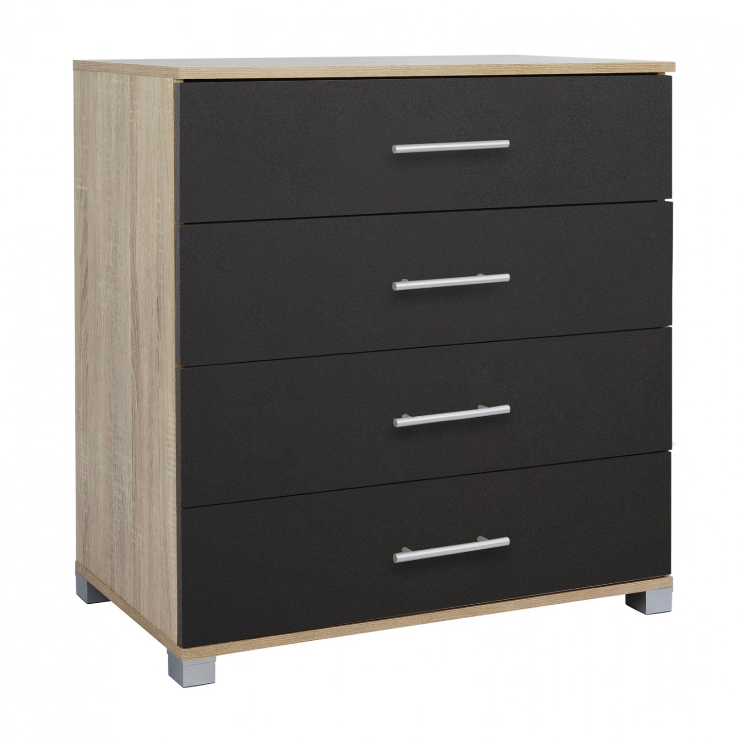 Melamine Drawer Hm2204.04 With 4 Drawers Sonama-grey 75x40x83cm