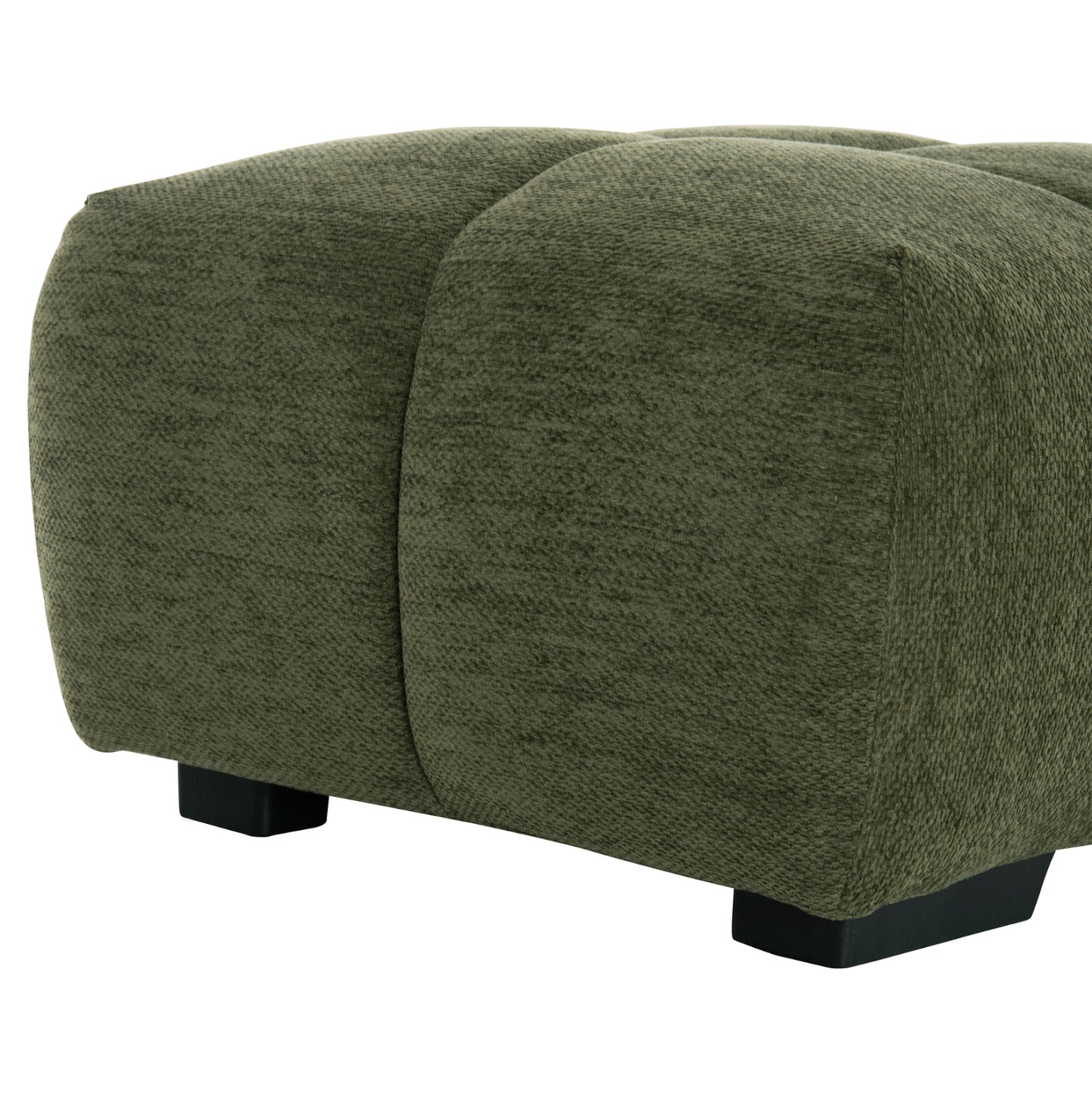 Foot Stool Coven Hm3342.04 Green Fabric 100x65x37hcm.