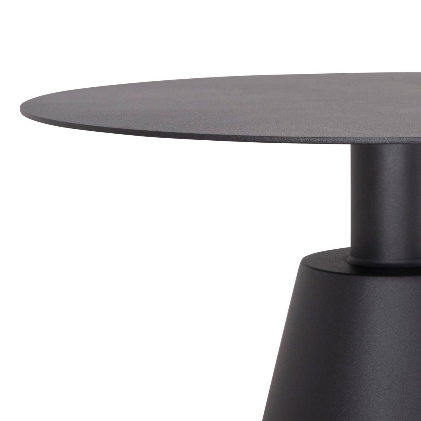 Outdoor Round Side Table Sera Hm6270.01 Aluminum In Grey Φ50x56hcm.