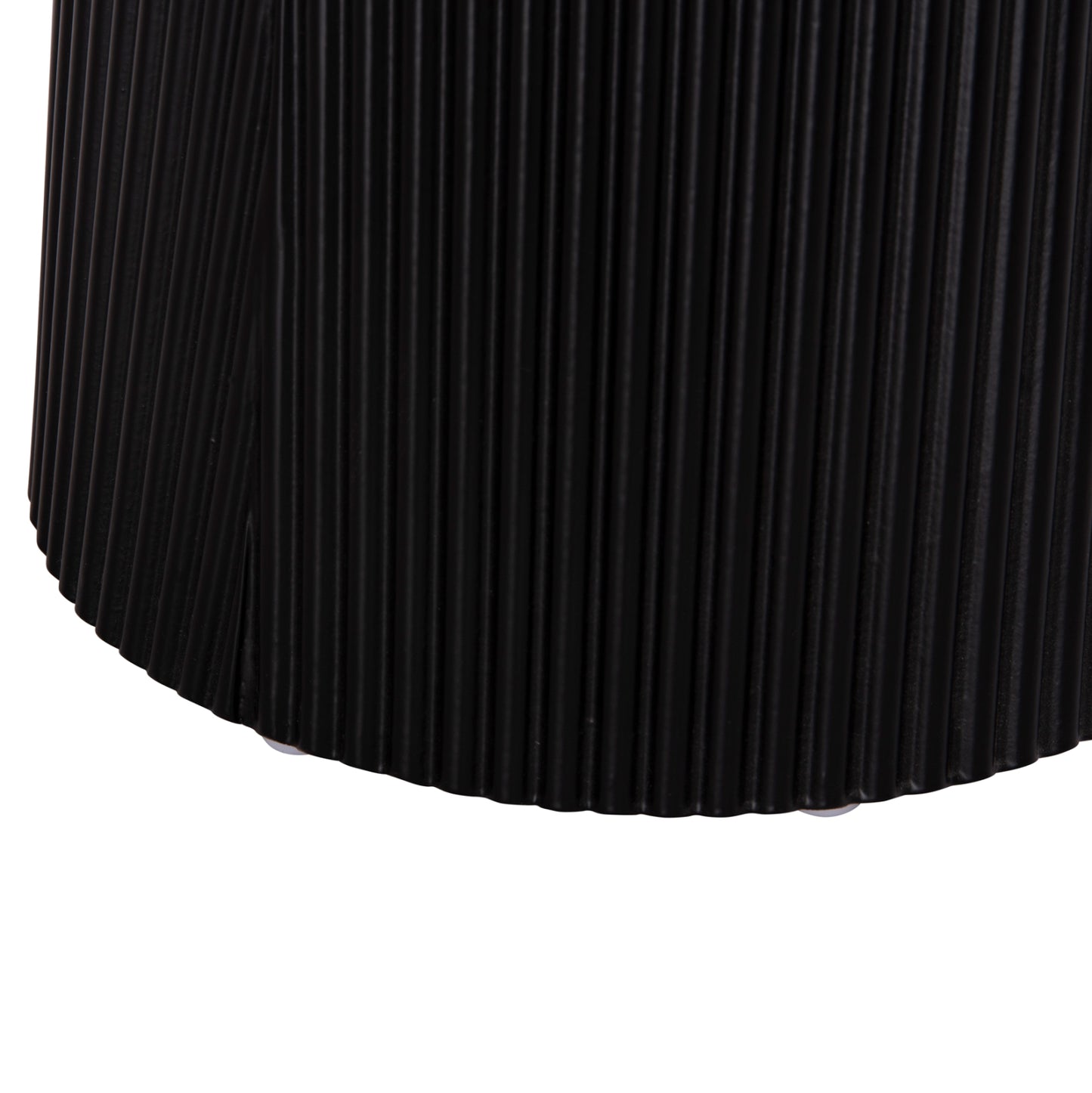 Side Table Denton Hm18023.01 Mdf Top In Natural Wood Color-black Base Φ45x51,5hcm.