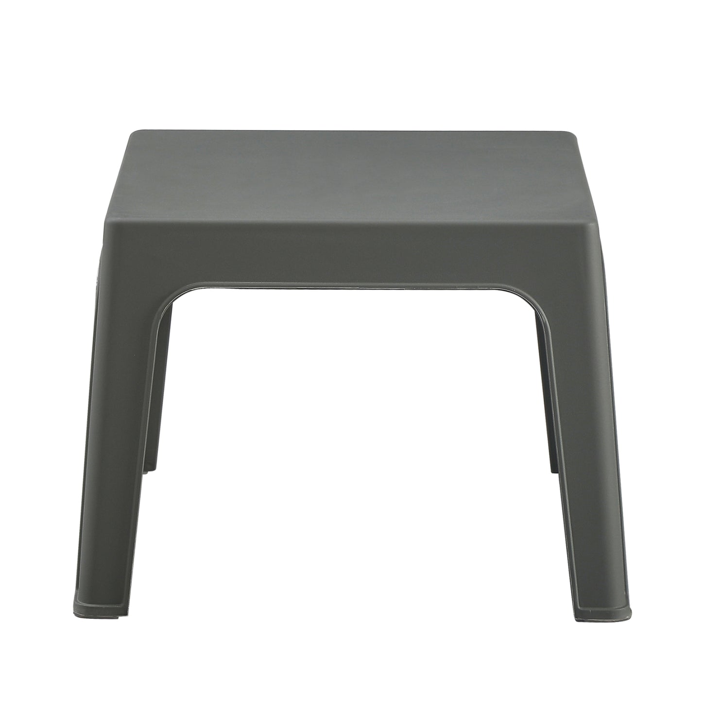 Square Coffee Table Sleek Hm6371.05 Polypropylene In Dark Olive 56x56x40hcm.