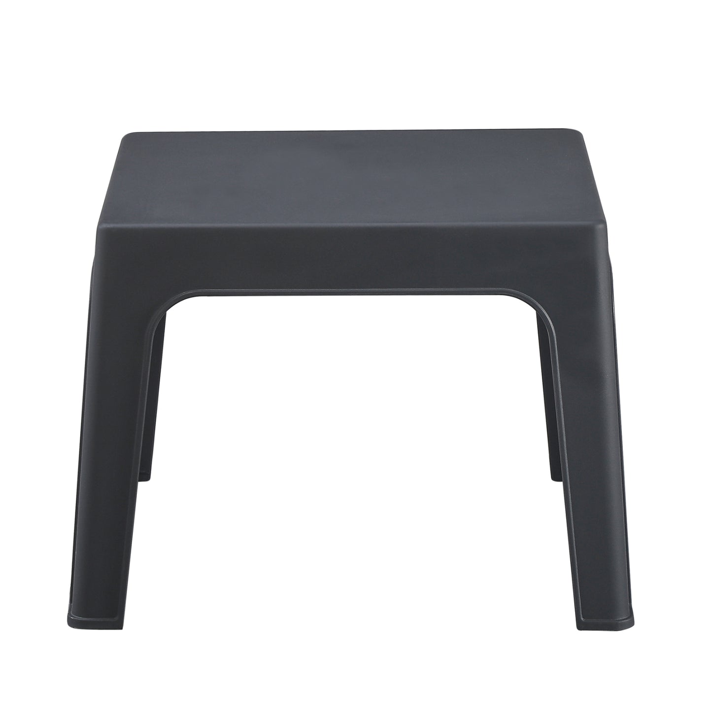 Square Coffee Table Sleek Hm6371.10 Polypropylene In Dark Grey 56x56x40hcm.
