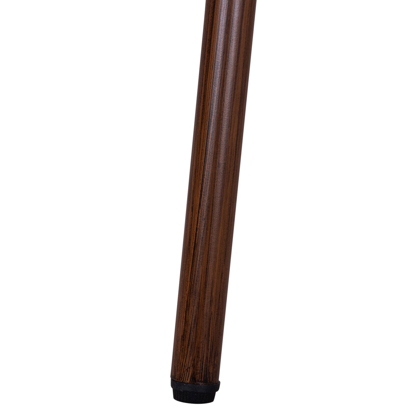Aluminum Table 70x70x76h Bamboo Look Hm5568.03 Brown With Glass