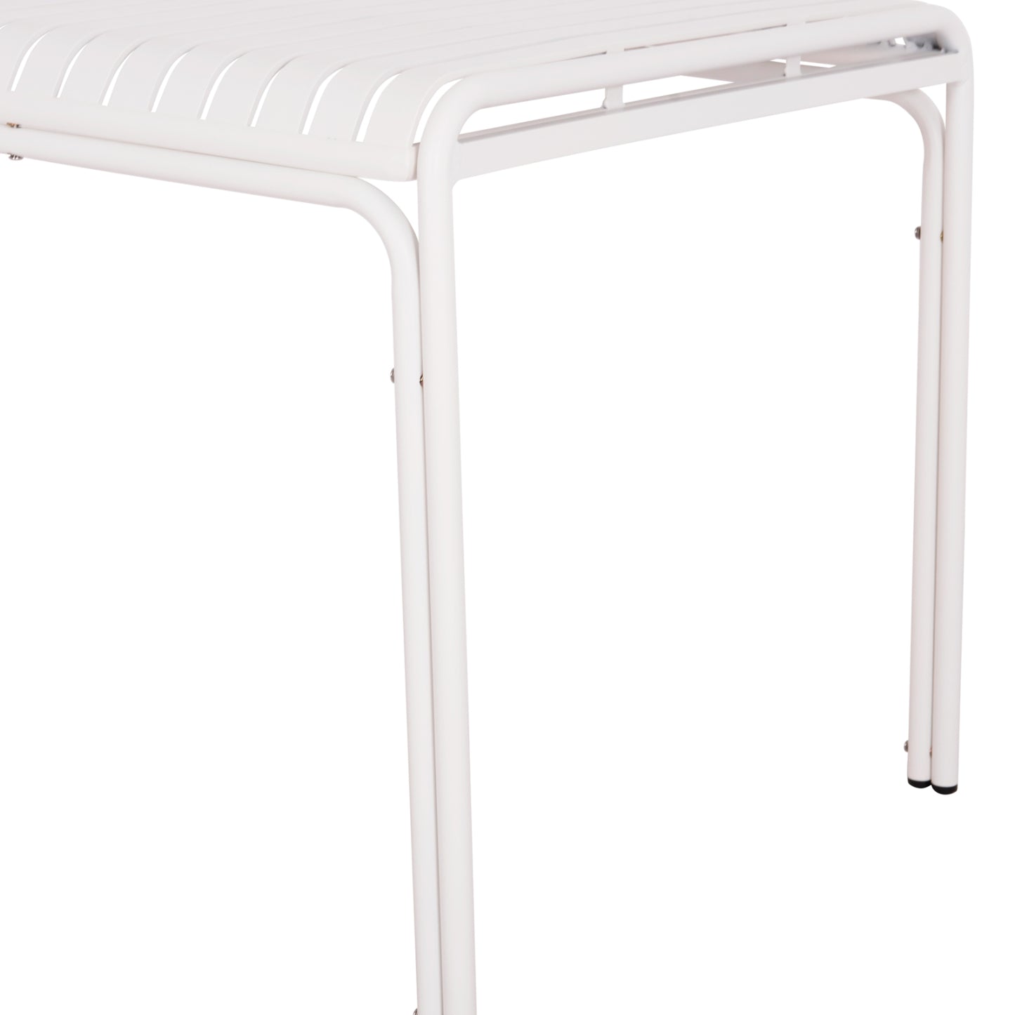 Outdoor Aluminum Table Rachel Hm6339.02 White Color 150x80x75hcm.